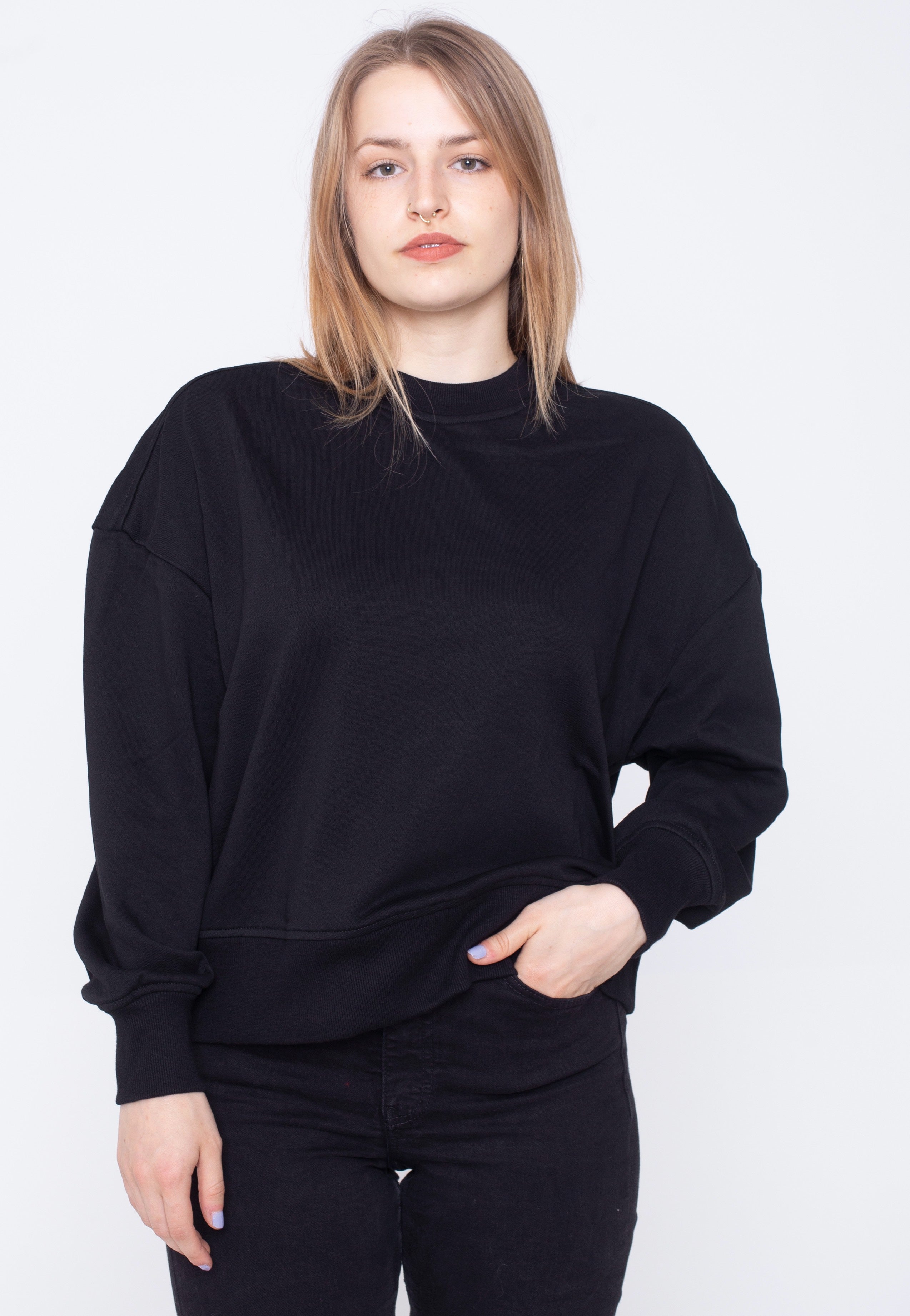 Urban Classics - Ladies Oversized Terry Black - Sweater | Women-Image