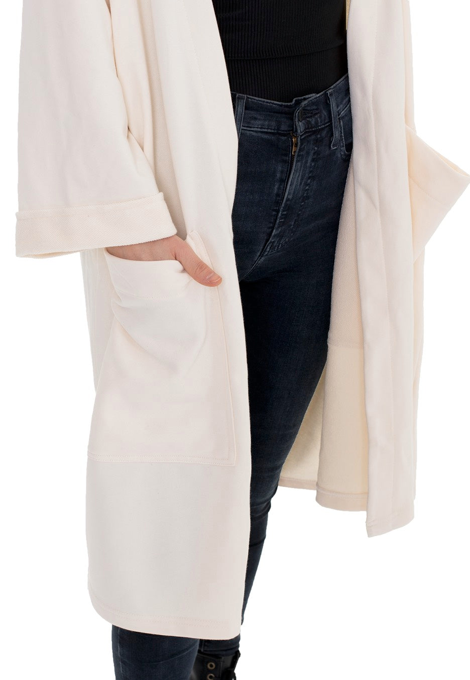 Urban Classics - Ladies Oversized Terry Whitesand - Cardigan | Women-Image