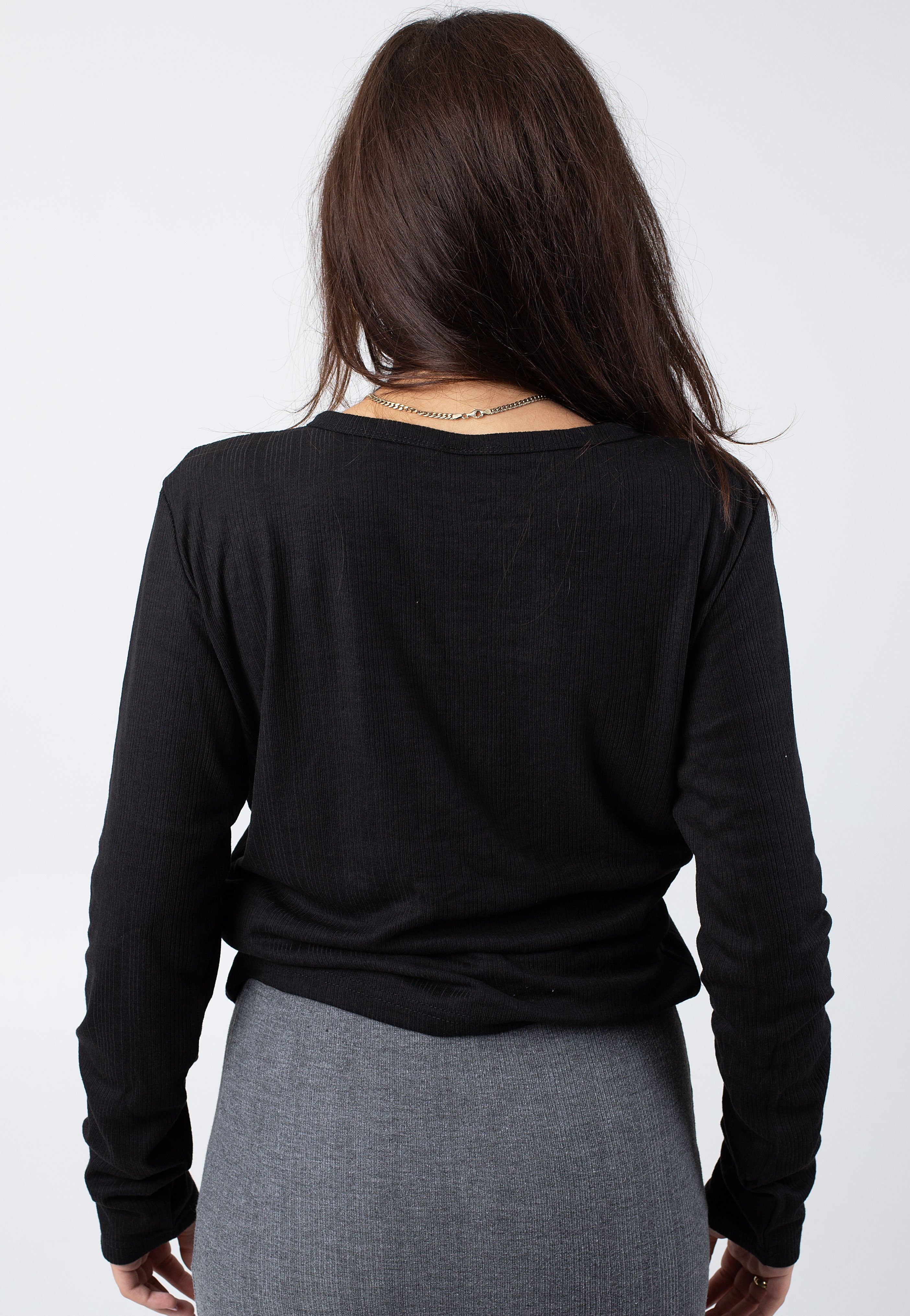 Urban Classics - Ladies Rib Black - Cardigan | Women-Image