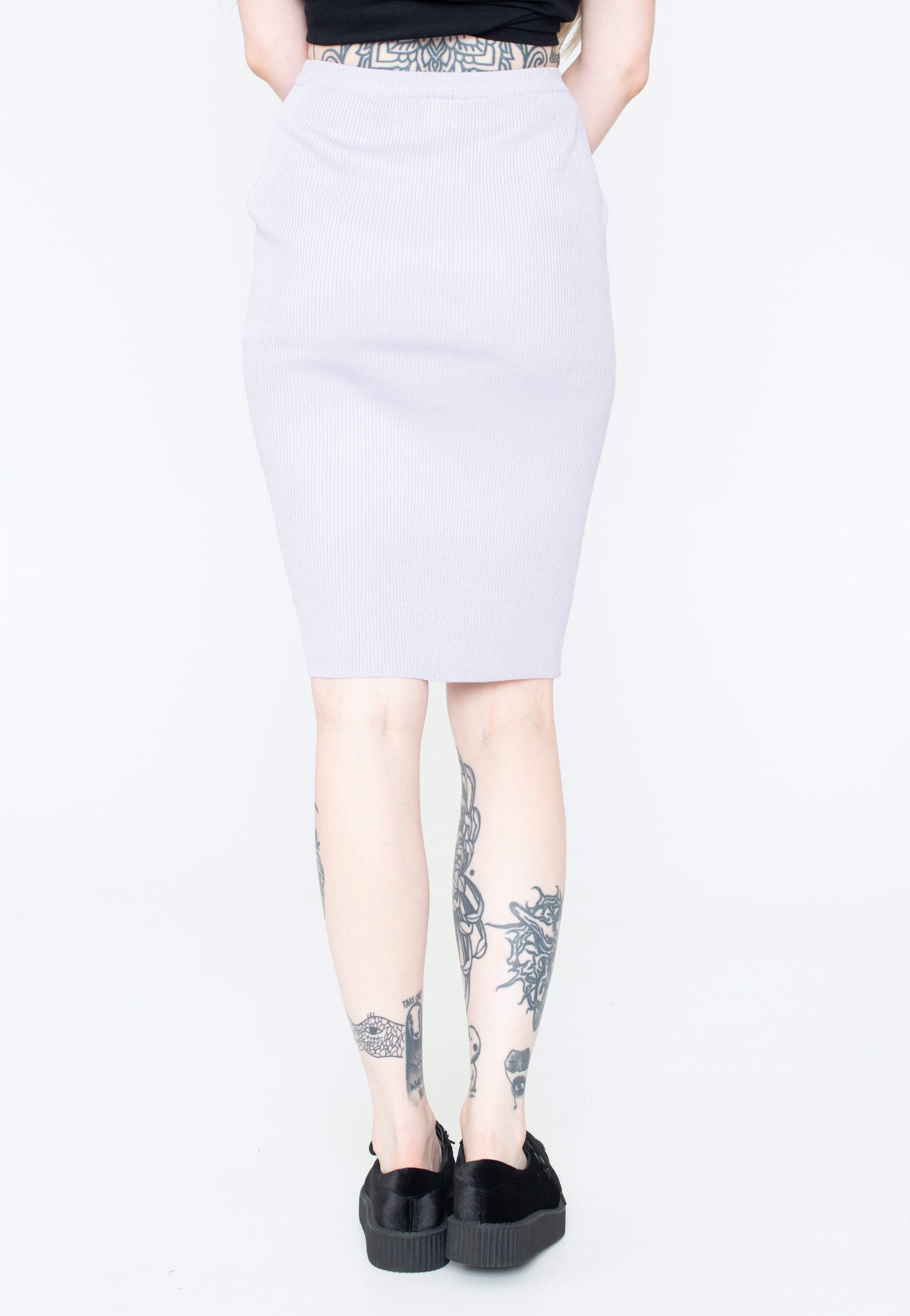 Urban Classics - Ladies Rib Knit Midi Lilac - Skirt | Women-Image