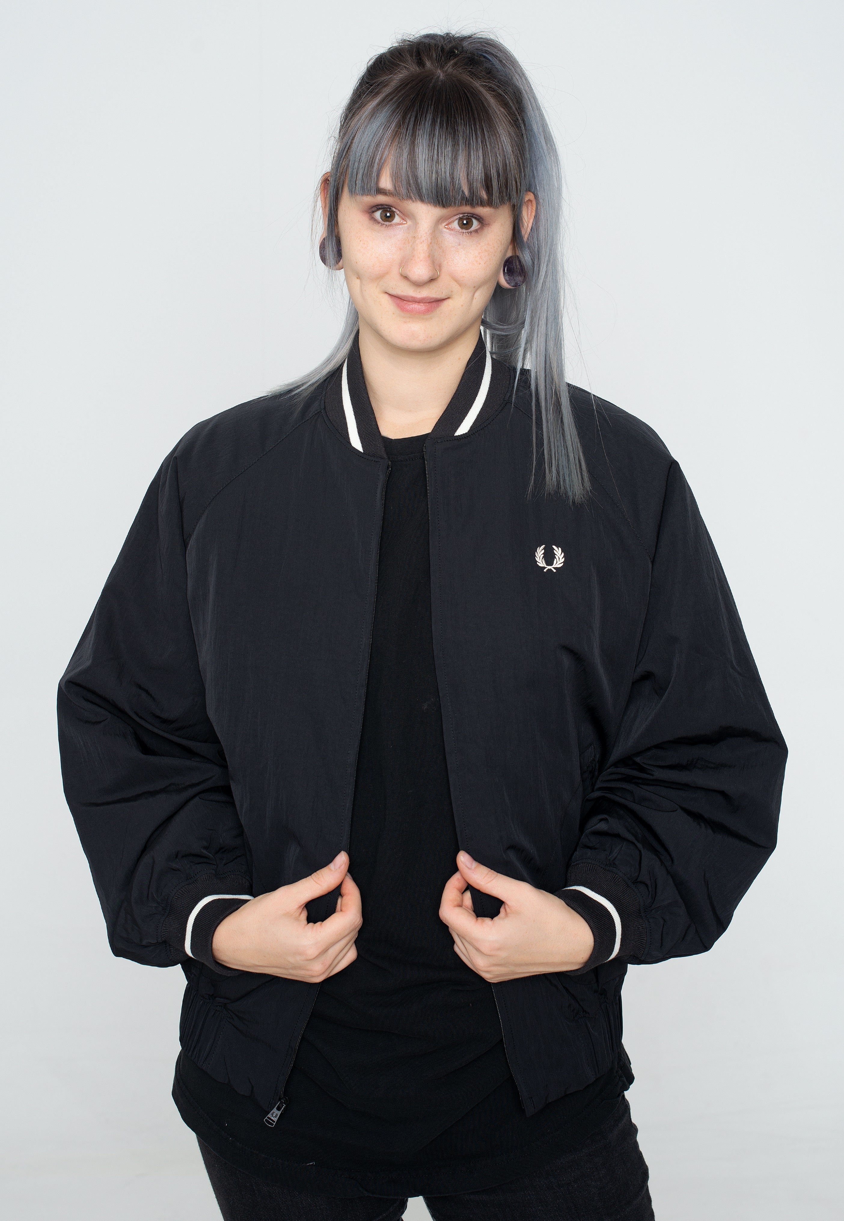 Fred Perry - Padded Bomber Black - Jacket | Women-Image