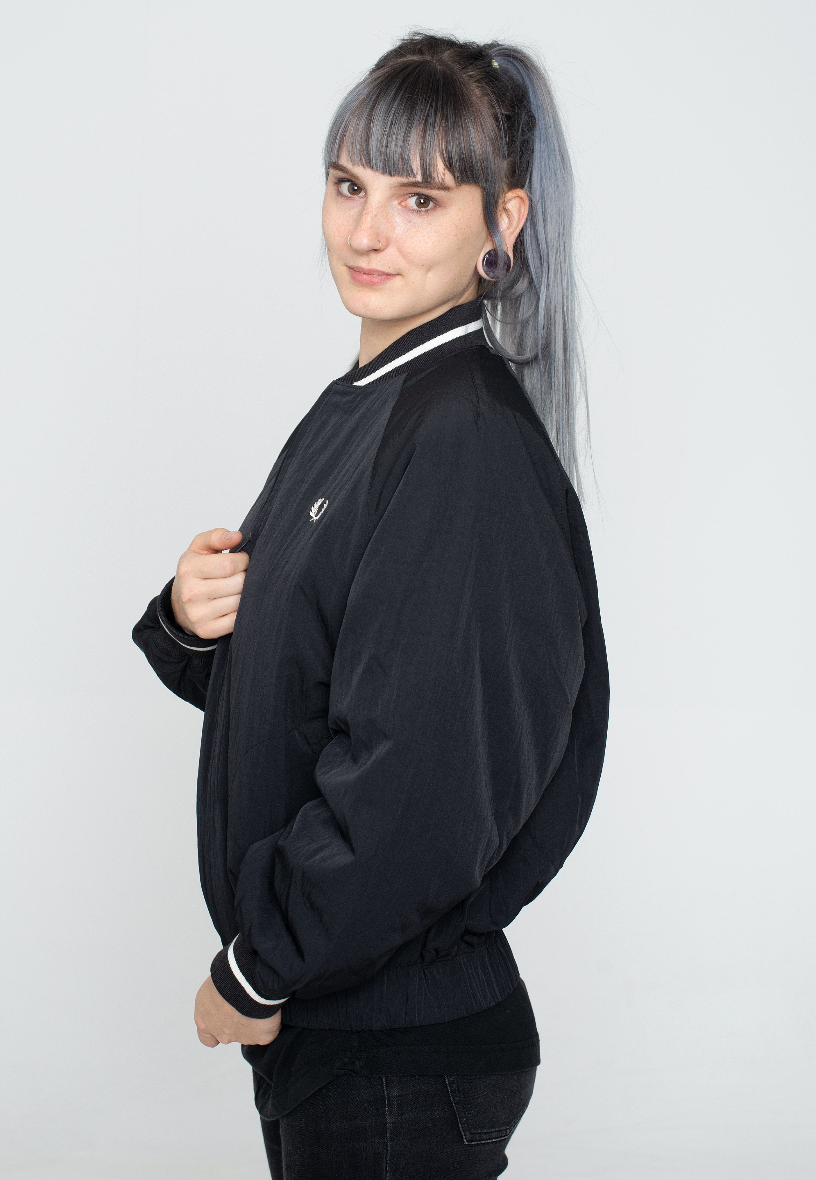 Fred Perry - Padded Bomber Black - Jacket | Women-Image