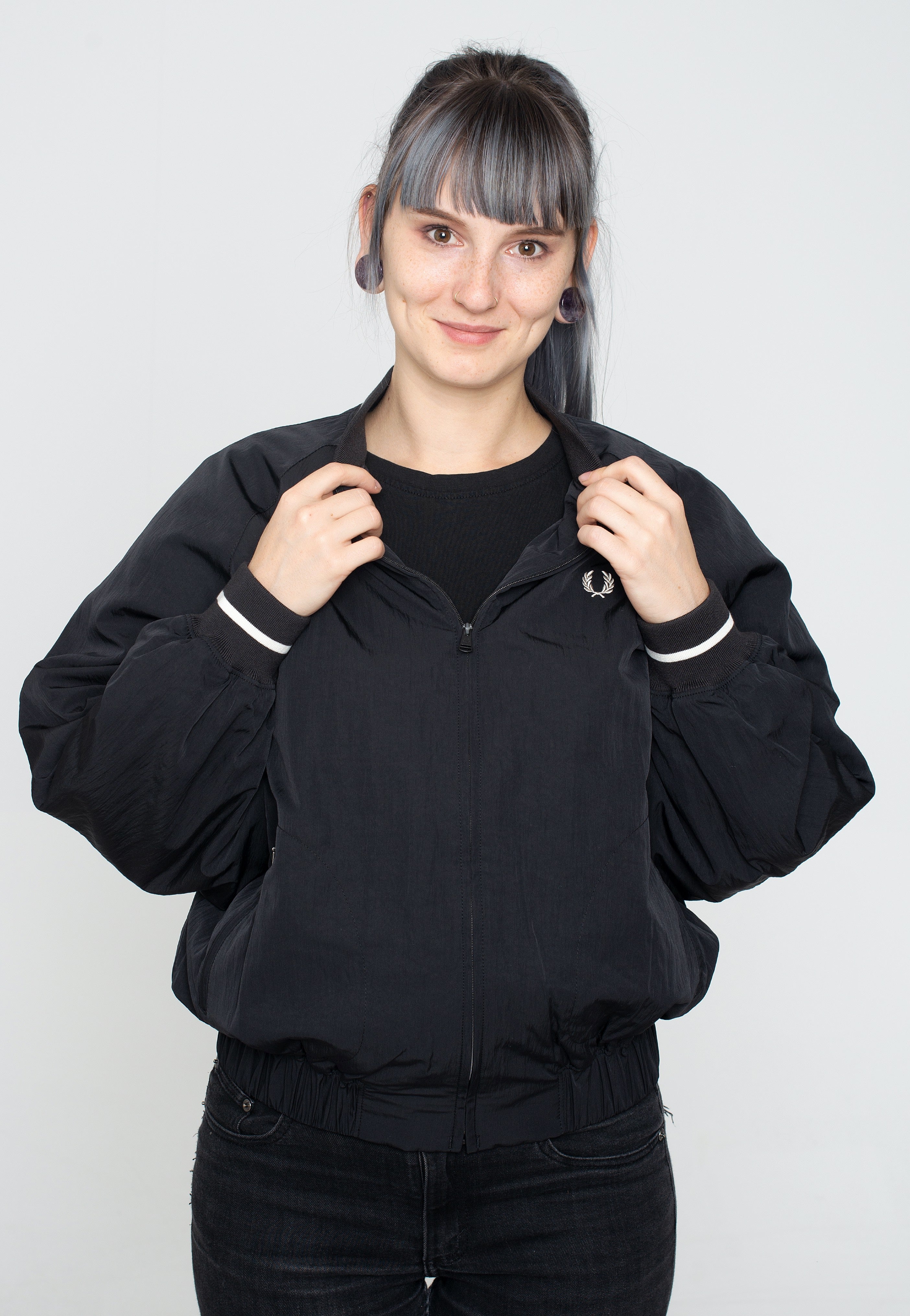 Fred Perry - Padded Bomber Black - Jacket | Women-Image