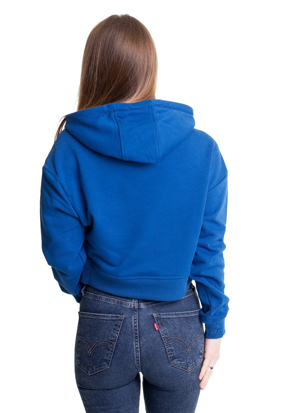 Urban Classics - Ladies Short Terry Sporty Blue - Hoodie | Women-Image