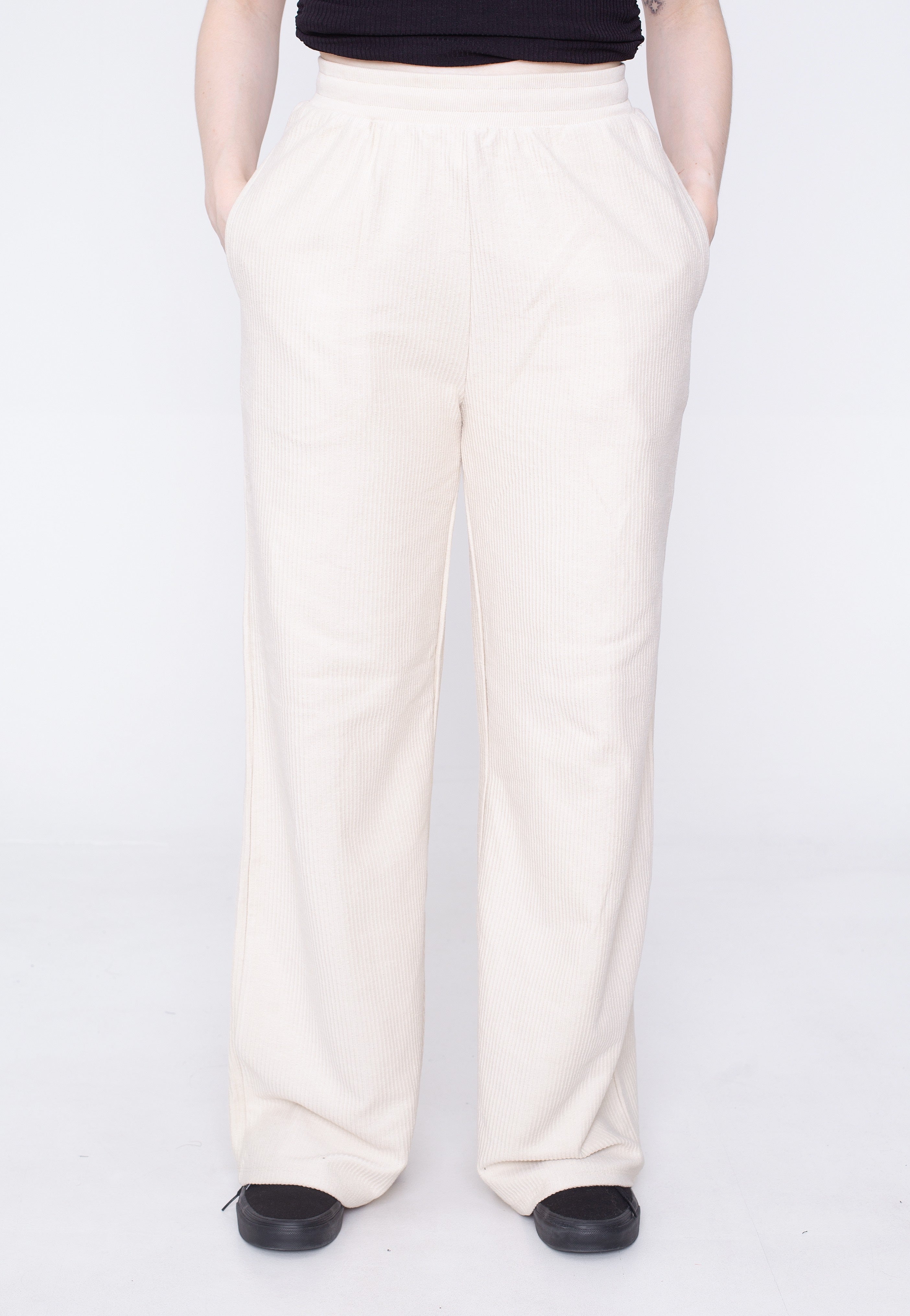 Urban Classics - Ladies Straight Rib Terry Softseagrass - Pants | Women-Image