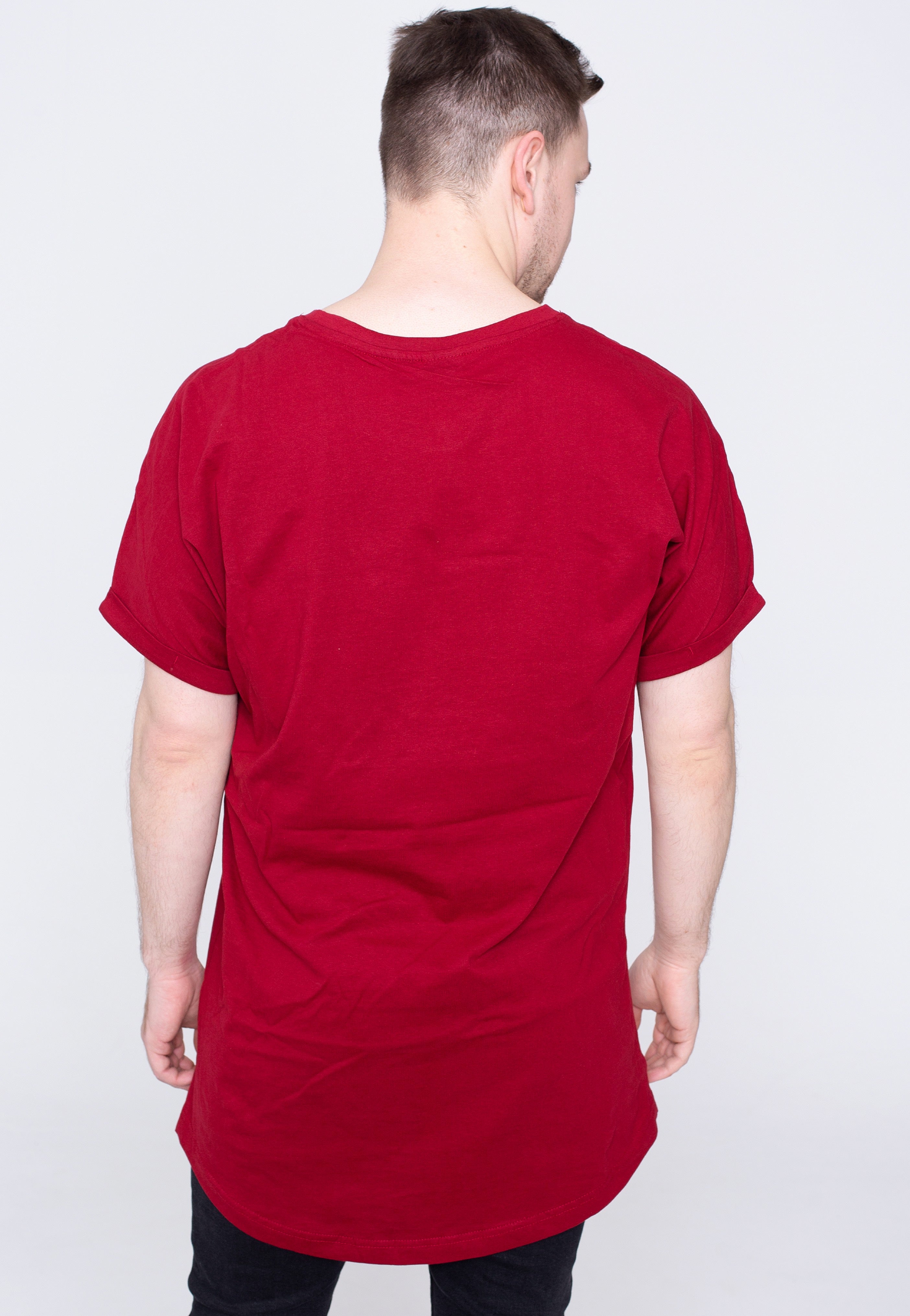 Urban Classics - Long Shaped Turnup Brickred - T-Shirt | Men-Image