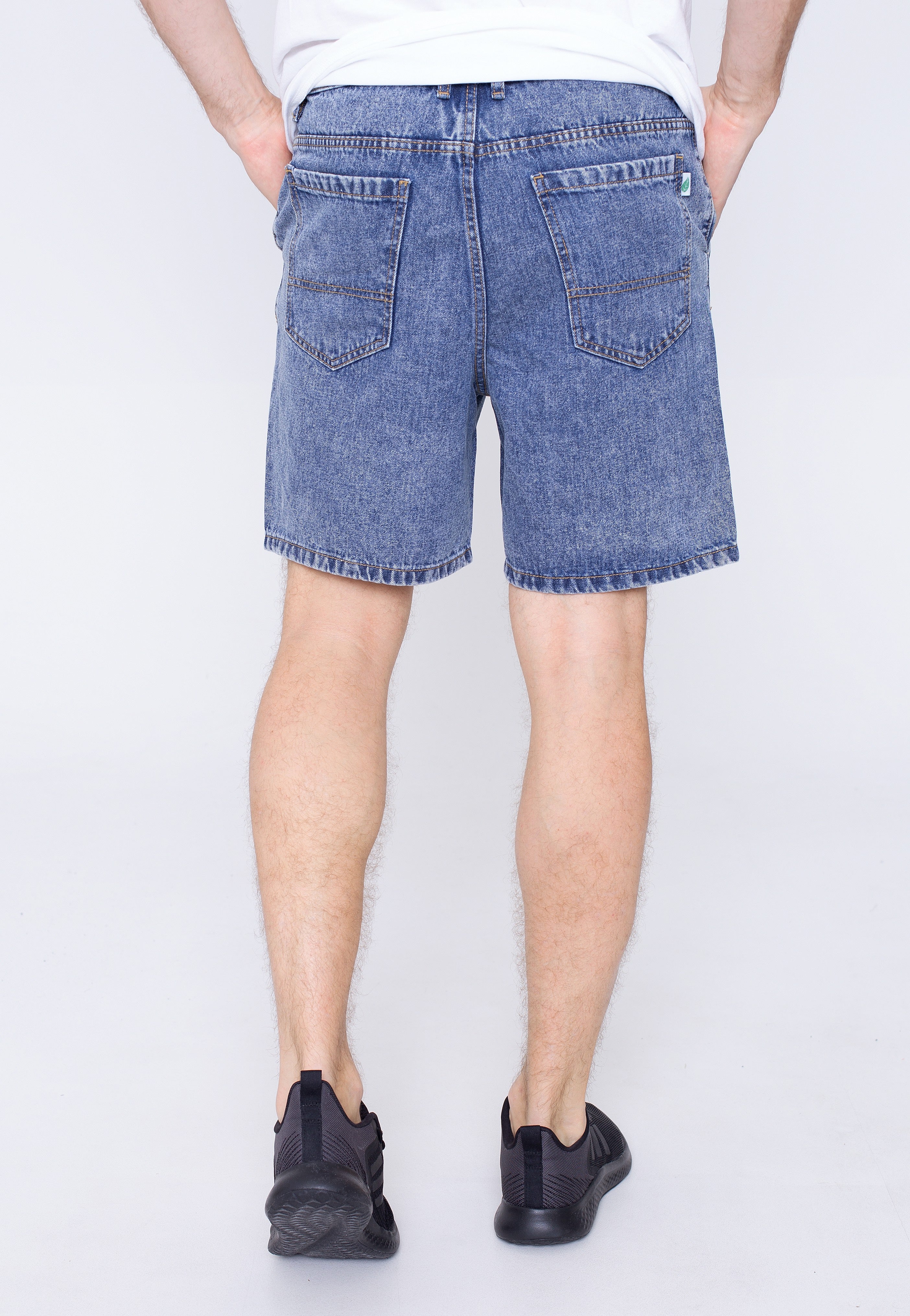 Urban Classics - Organic Denim Bermuda Light Skyblue Acid Washed - Shorts | Men-Image