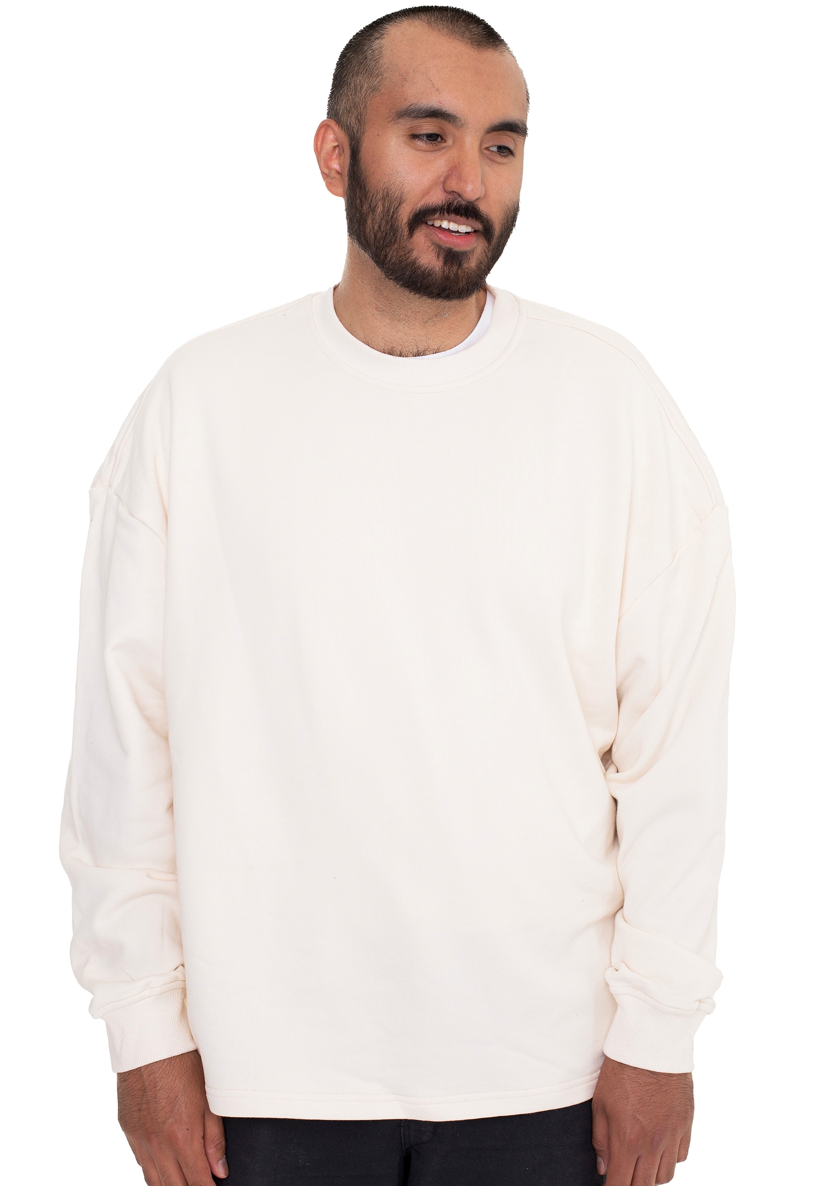 Urban Classics - Organic Oversized Boxy Whitesand - Sweater | Men-Image