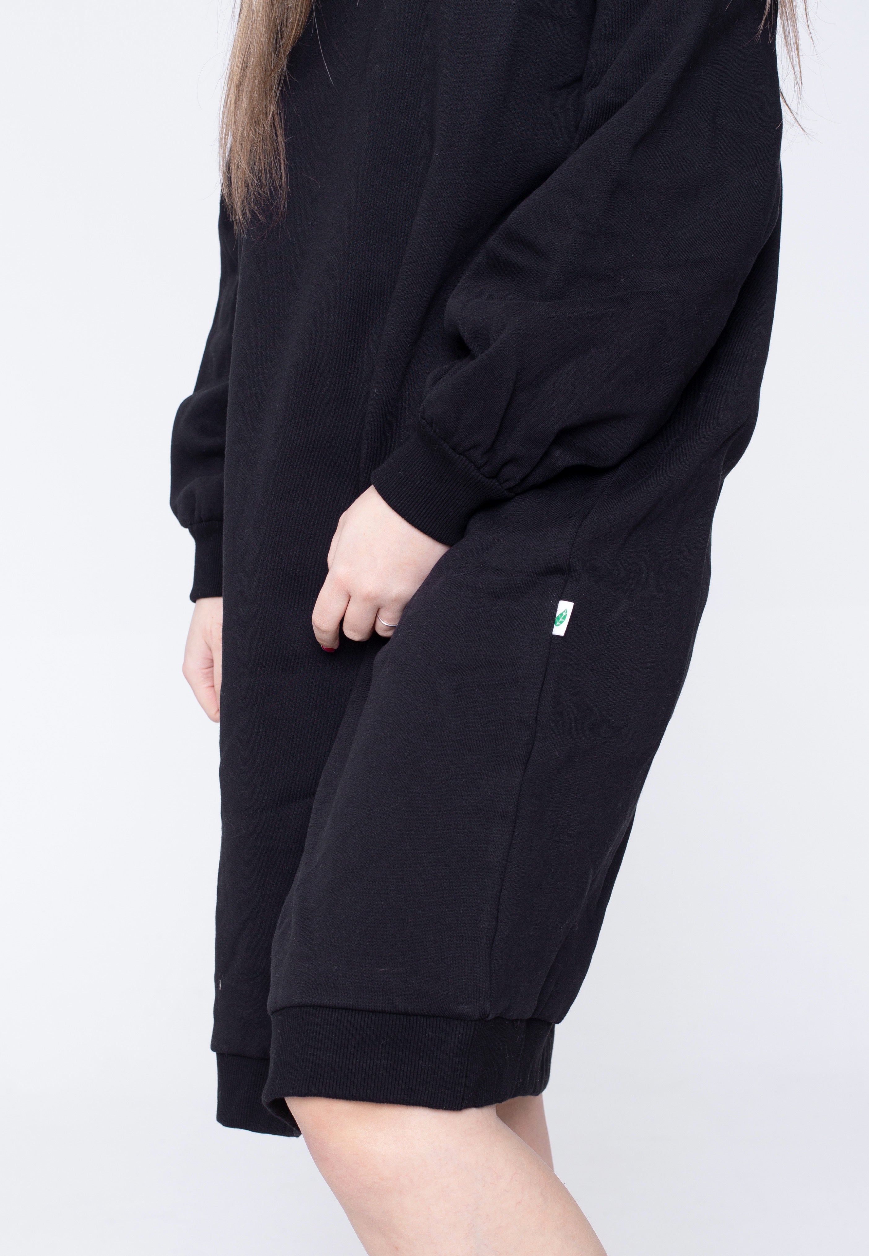 Urban Classics - Organic Oversized Midi Crewneck Black - Dress | Women-Image