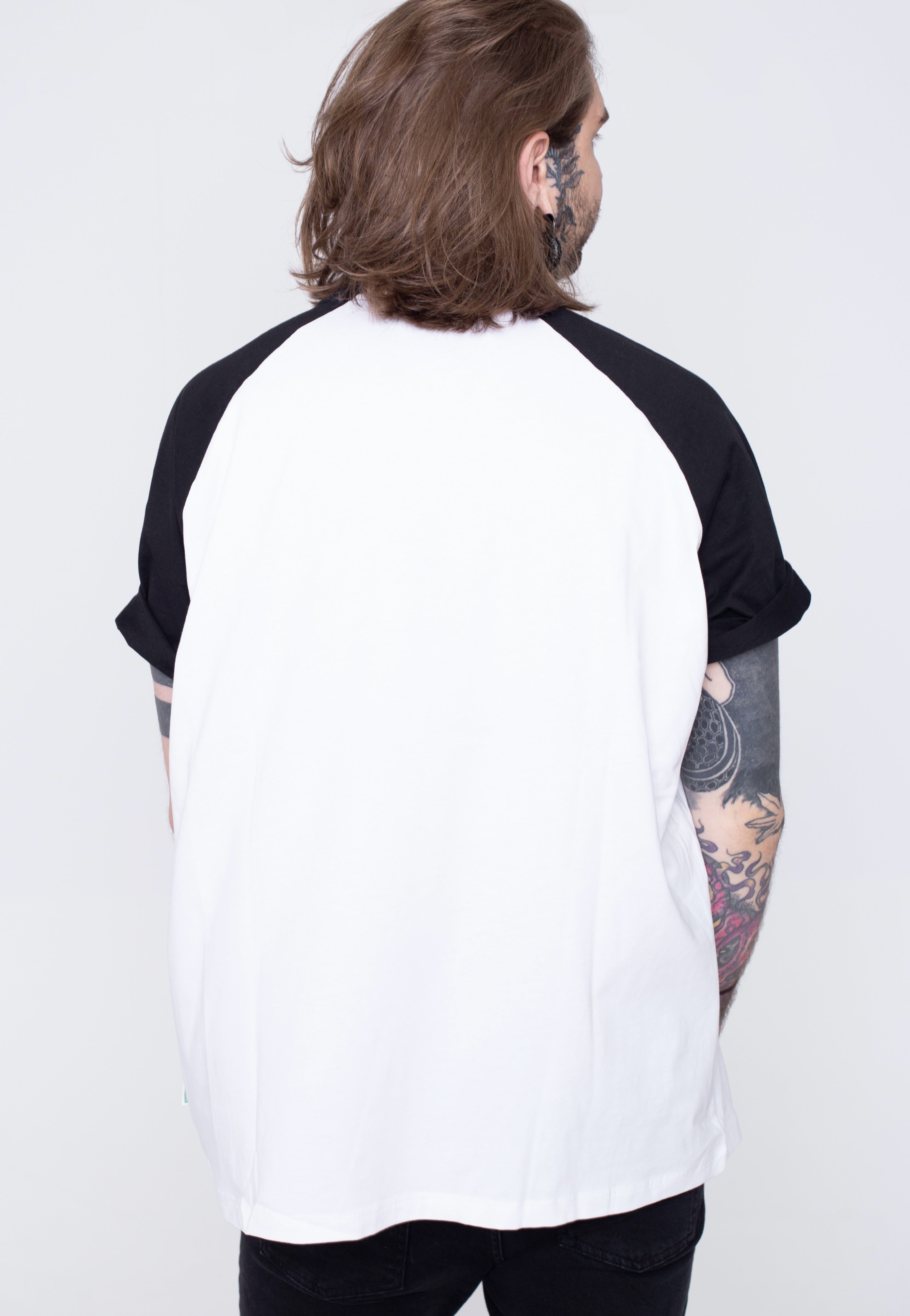 Urban Classics - Organic Oversized Raglan White/Black - T-Shirt | Men-Image