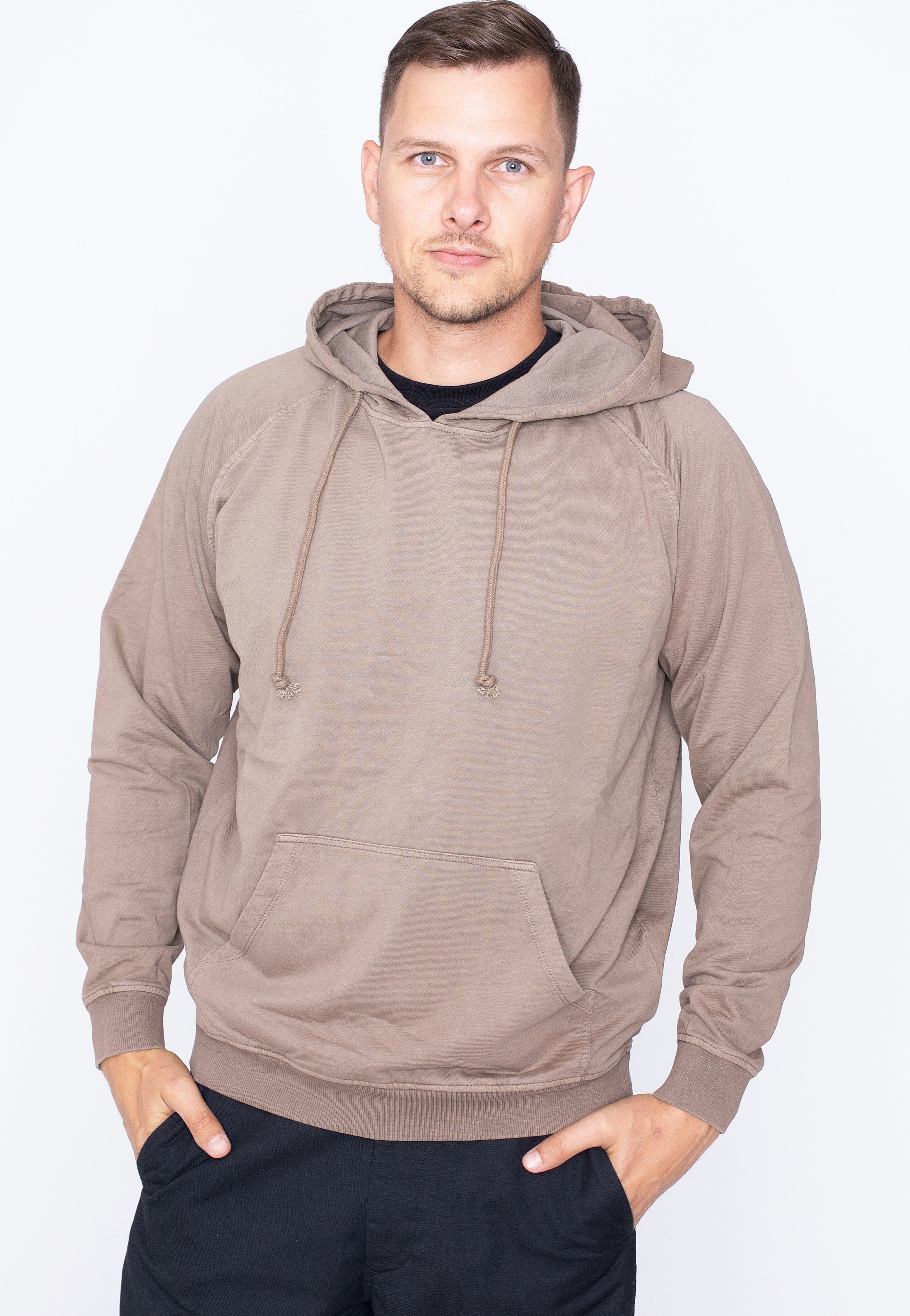 Urban Classics - Overdyed Dark Khaki - Hoodie | Men-Image