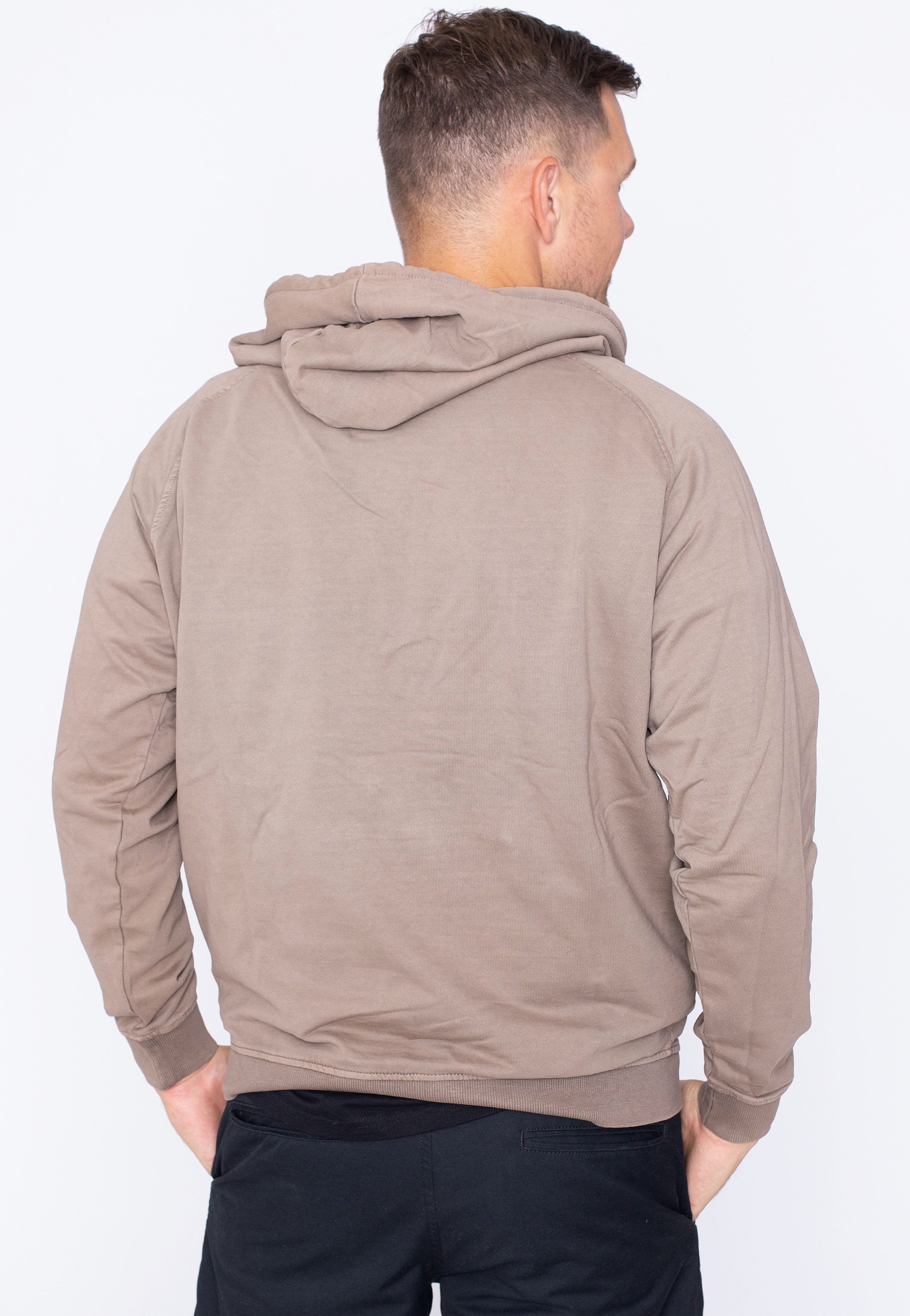 Urban Classics - Overdyed Dark Khaki - Hoodie | Men-Image