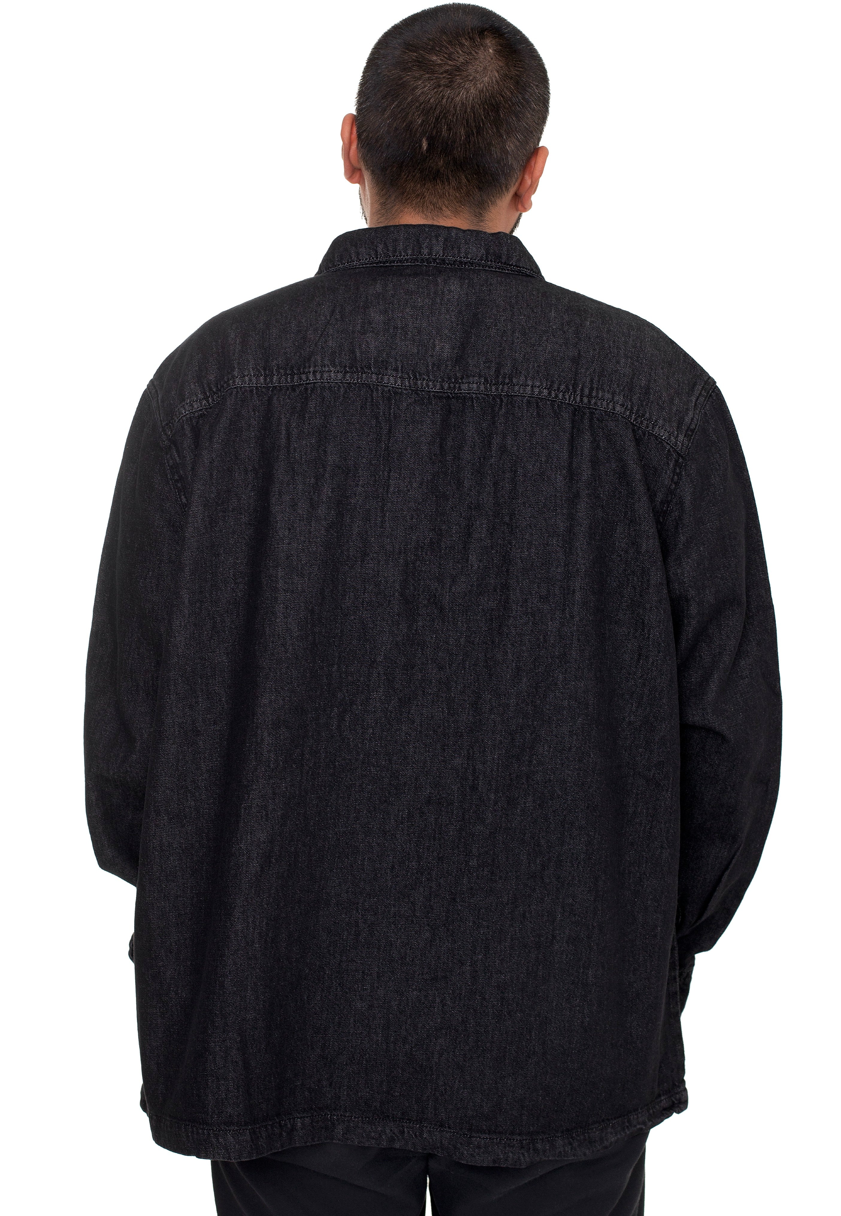 Urban Classics - Oversized Denim Black Stone Washed - Shirt | Men-Image