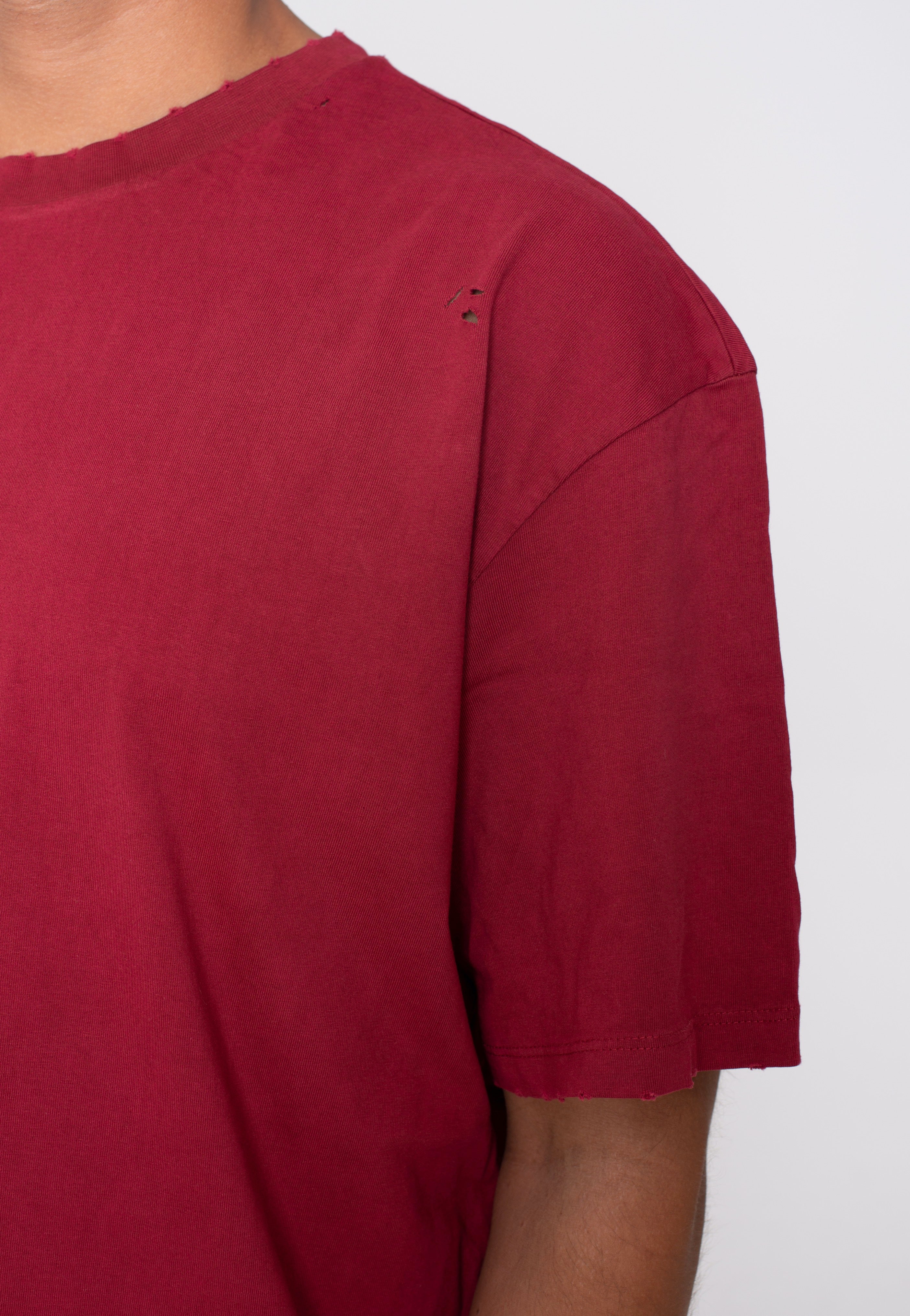 Urban Classics - Oversized Distressed Brickred - T-Shirt | Men-Image