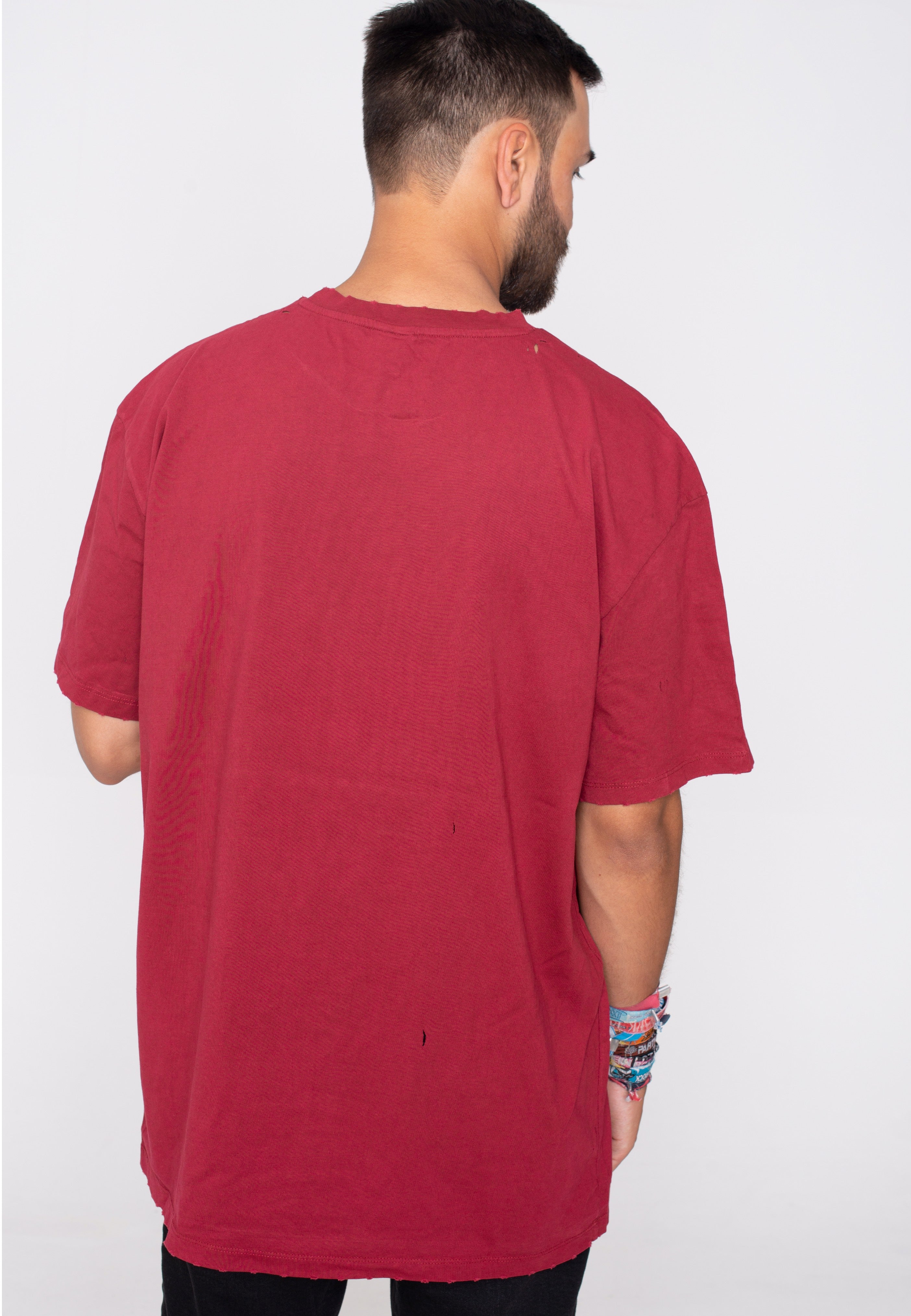 Urban Classics - Oversized Distressed Brickred - T-Shirt | Men-Image