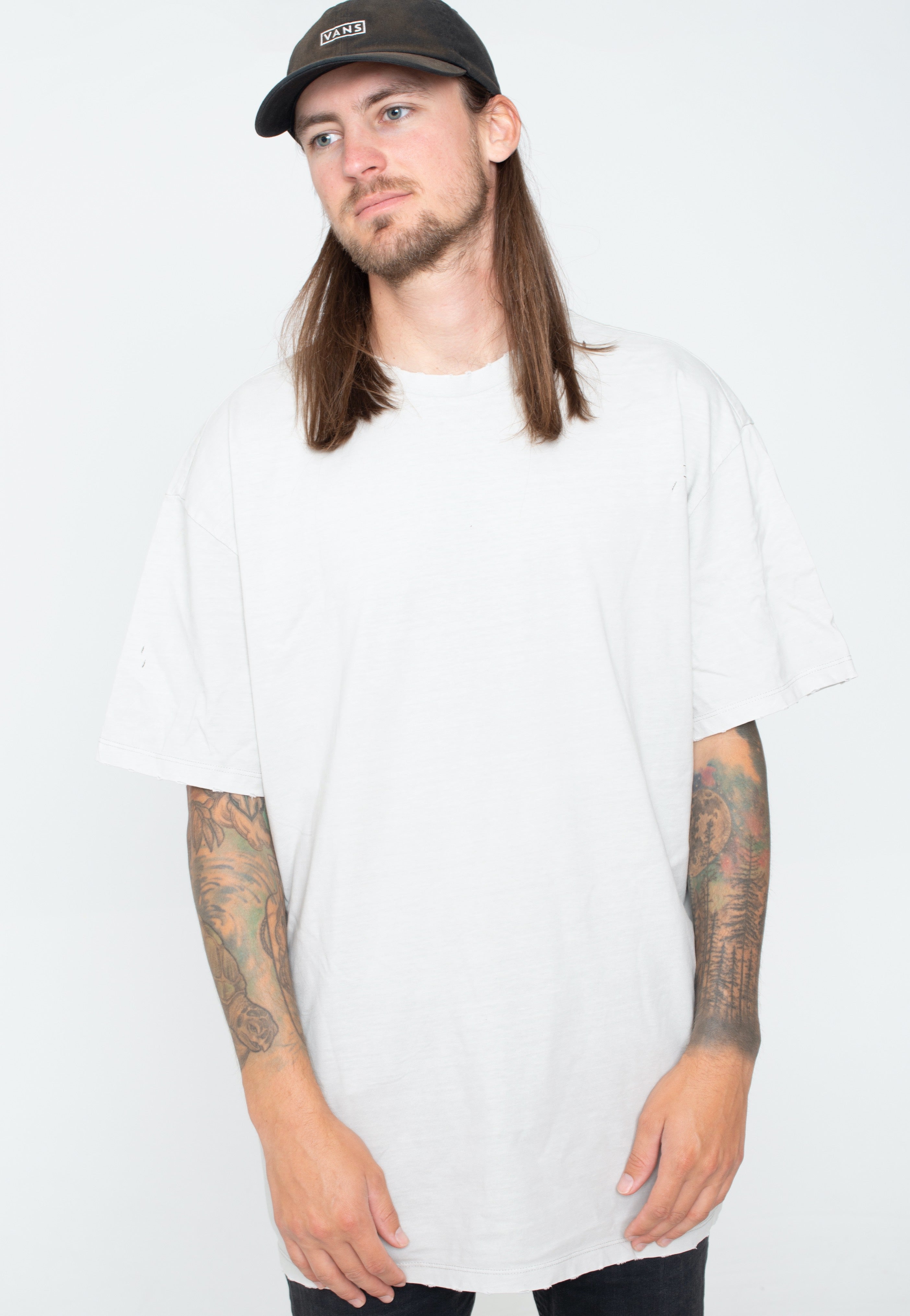 Urban Classics - Oversized Distressed Lightasphalt - T-Shirt | Men-Image