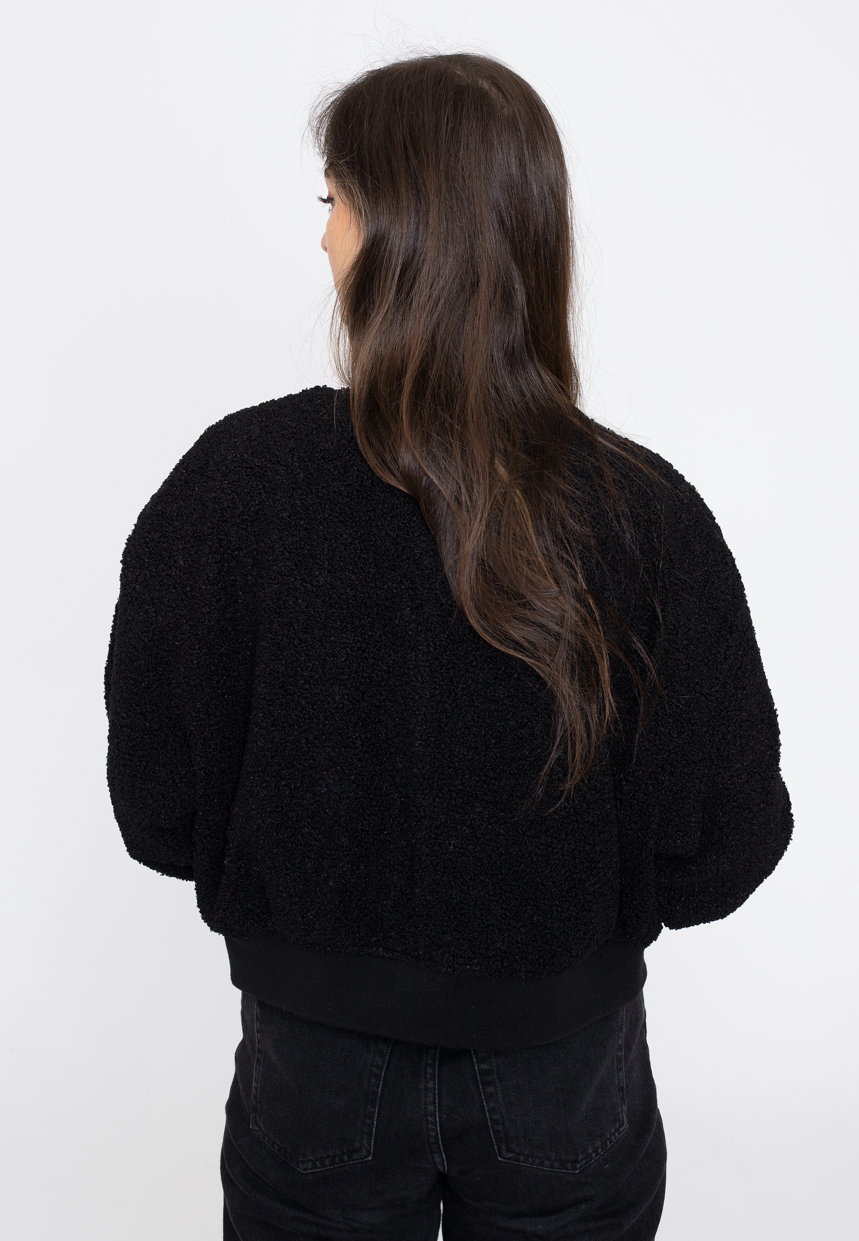 Urban Classics - Oversized Sherpa Bomber Black - Jacket | Women-Image