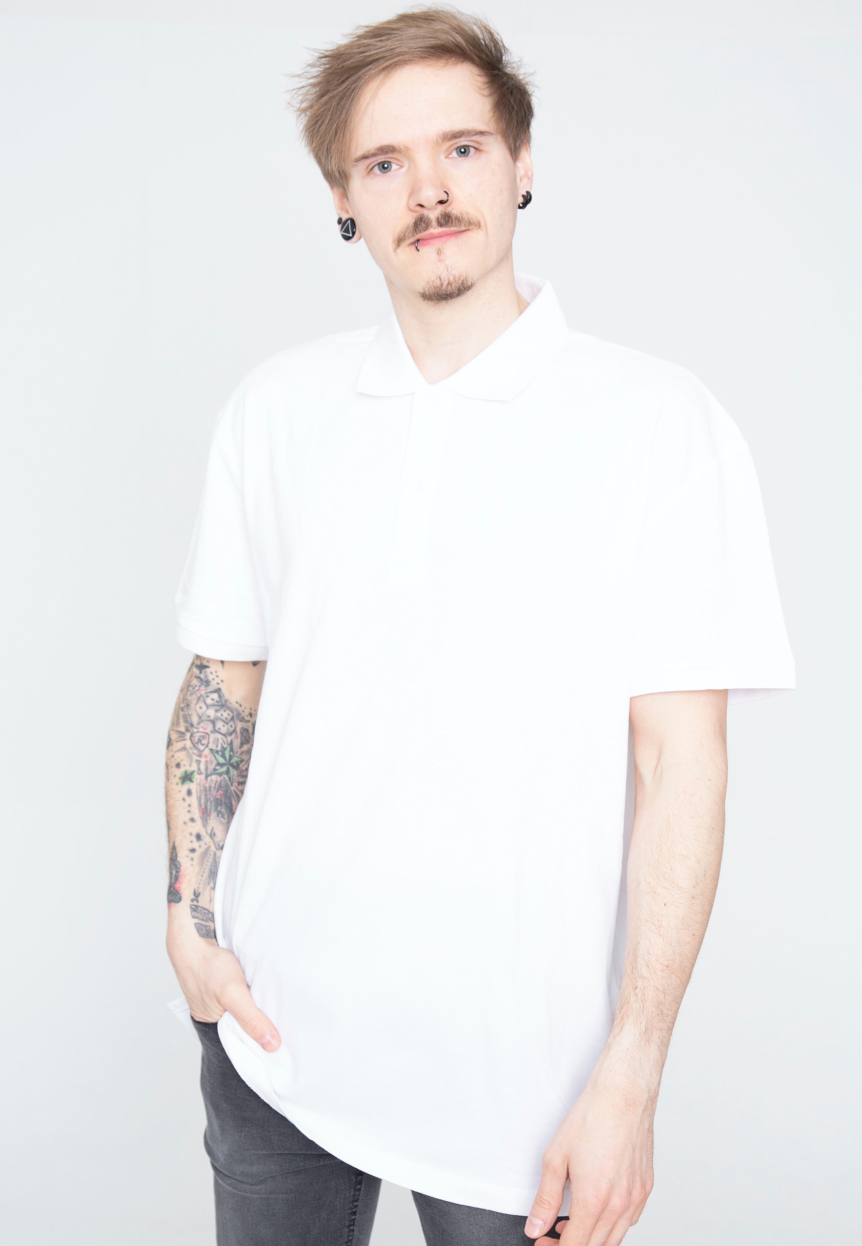 Urban Classics - Oversized White - Polo | Men-Image