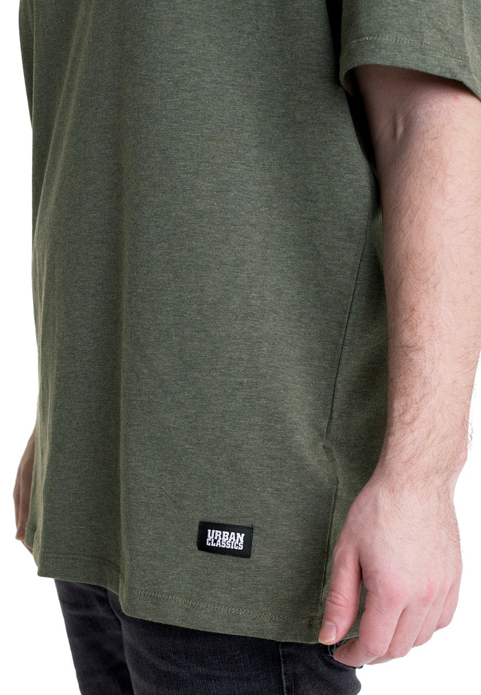 Urban Classics - Oversize Melange Darkgreen Melange - T-Shirt | Men-Image