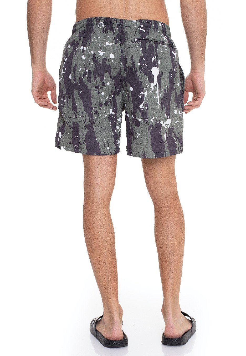 Urban Classics - Pattern Swim White Dot Camo Aop - Board Shorts | Men-Image