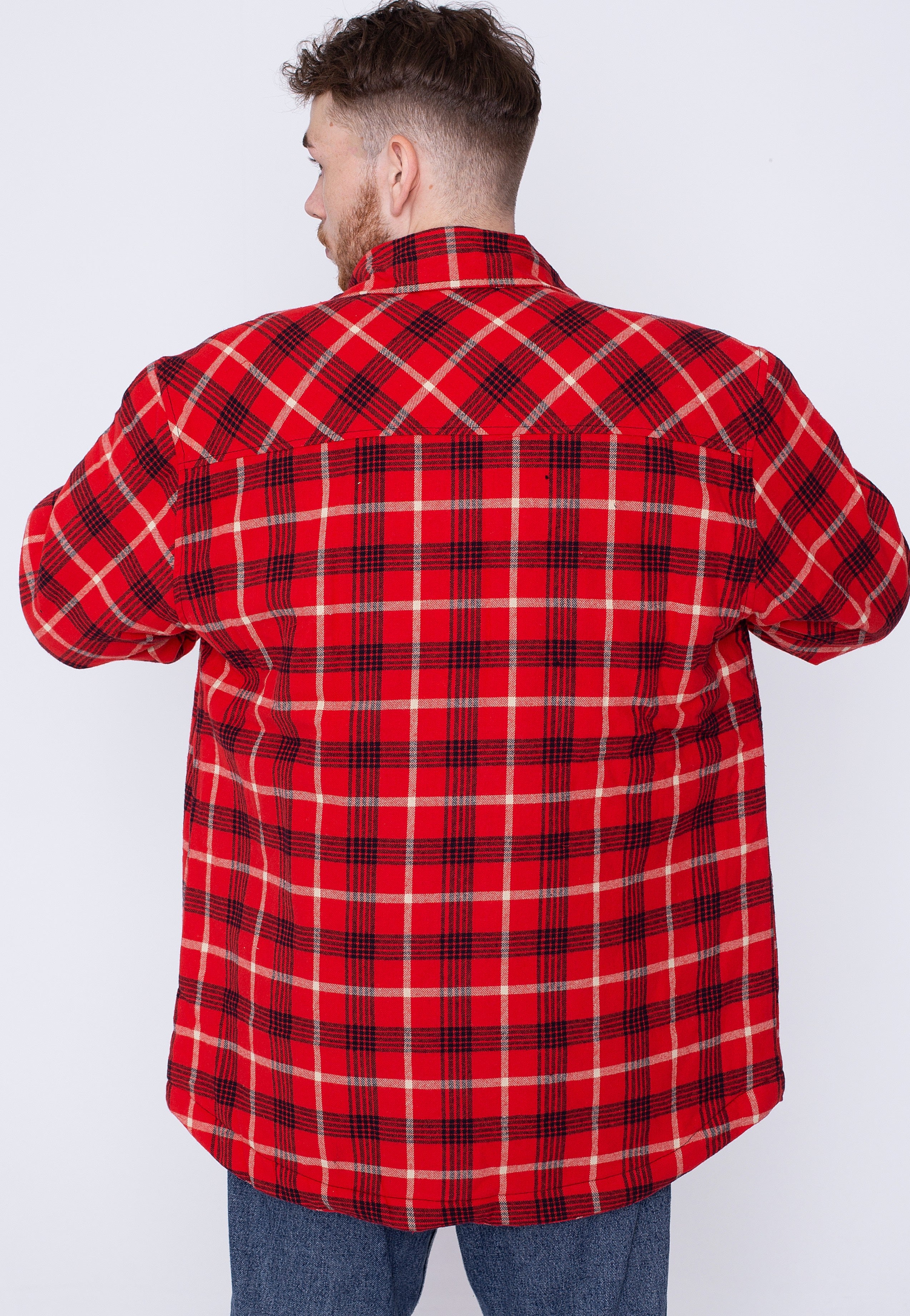 Urban Classics - Plaid Quilted Red/Black - Jacket | Men-Image