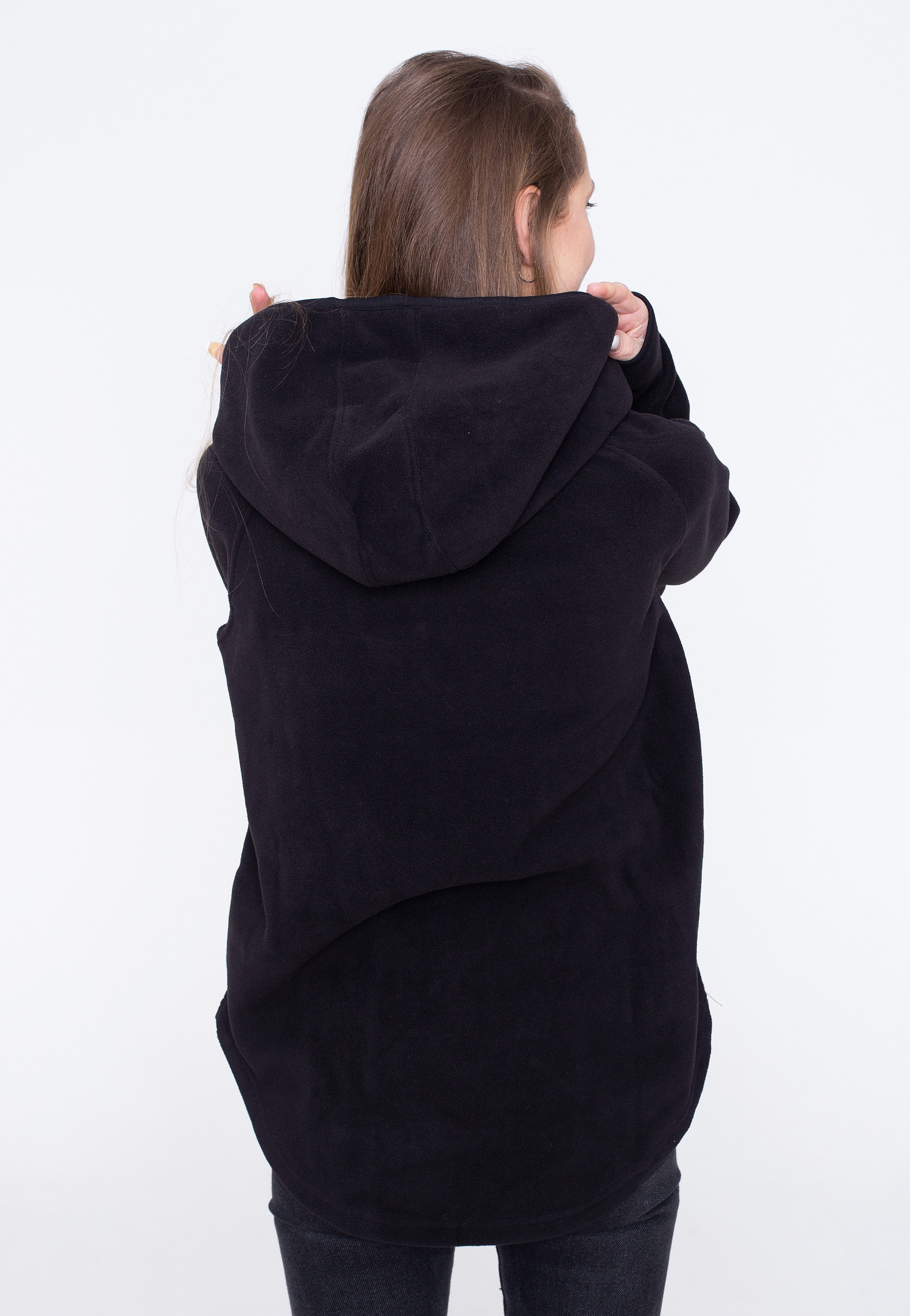 Urban Classics - Polar Fleece Pull Over Black - Hoodie | Women-Image