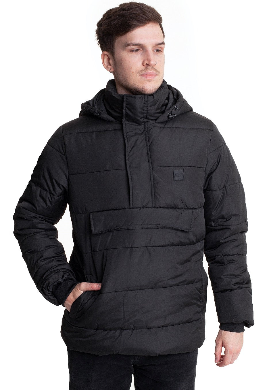 Urban Classics - Pull Over Puffer Black - Jacket | Men-Image