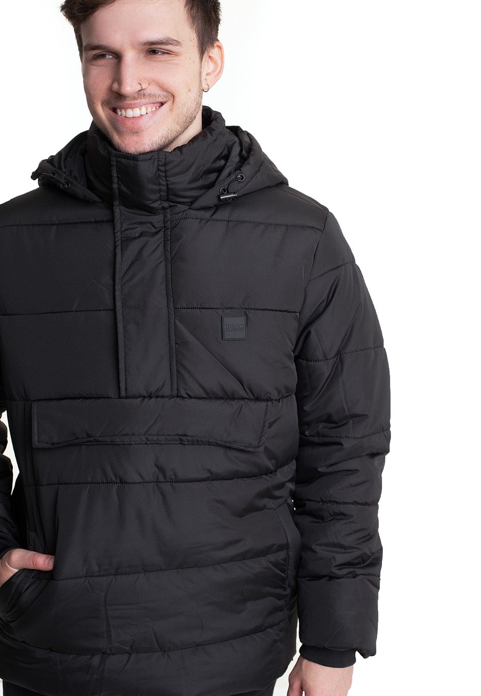 Urban Classics - Pull Over Puffer Black - Jacket | Men-Image