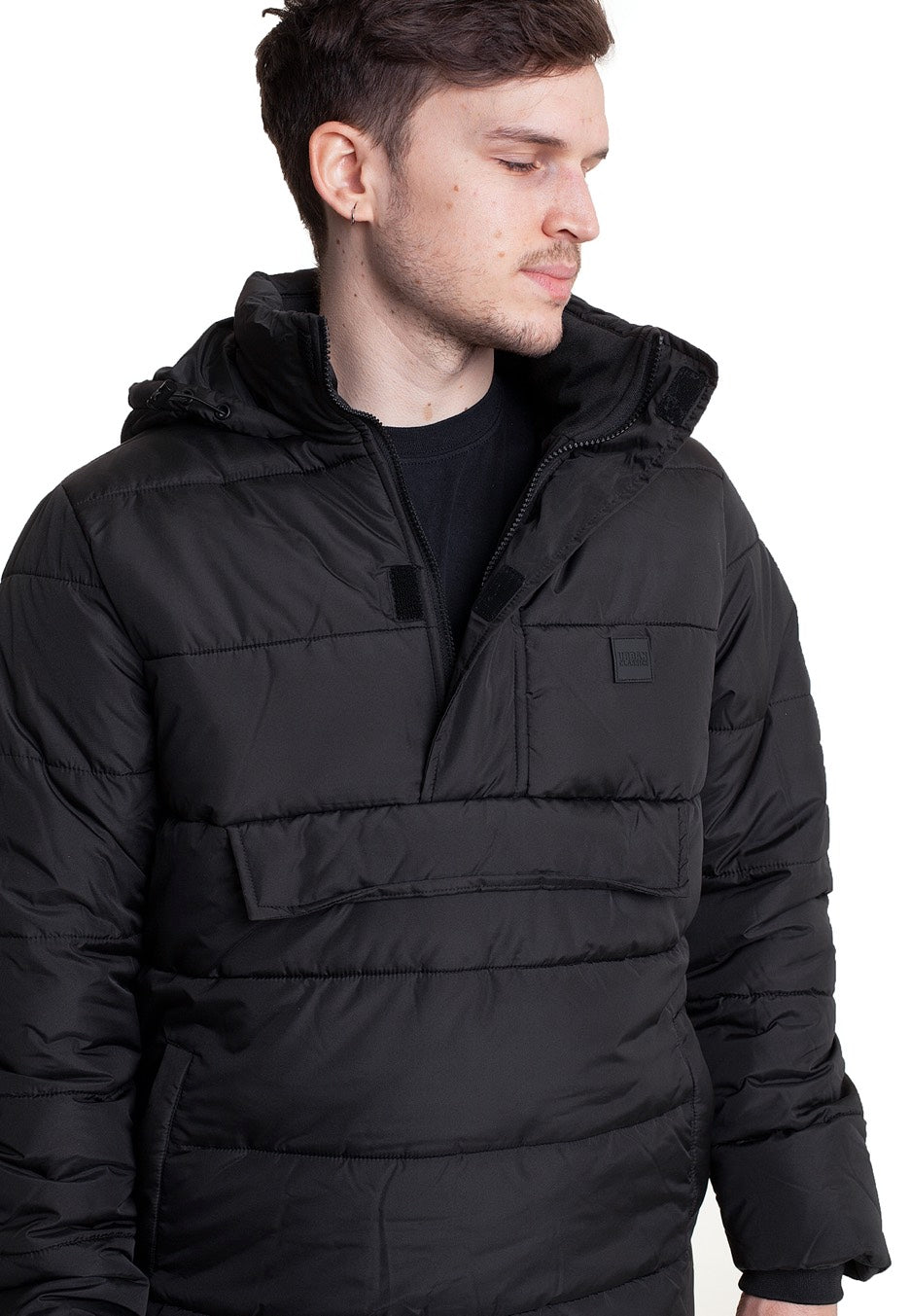 Urban Classics - Pull Over Puffer Black - Jacket | Men-Image