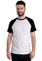 Urban Classics - Raglan Contrast White/Black - T-Shirt | Men-Image