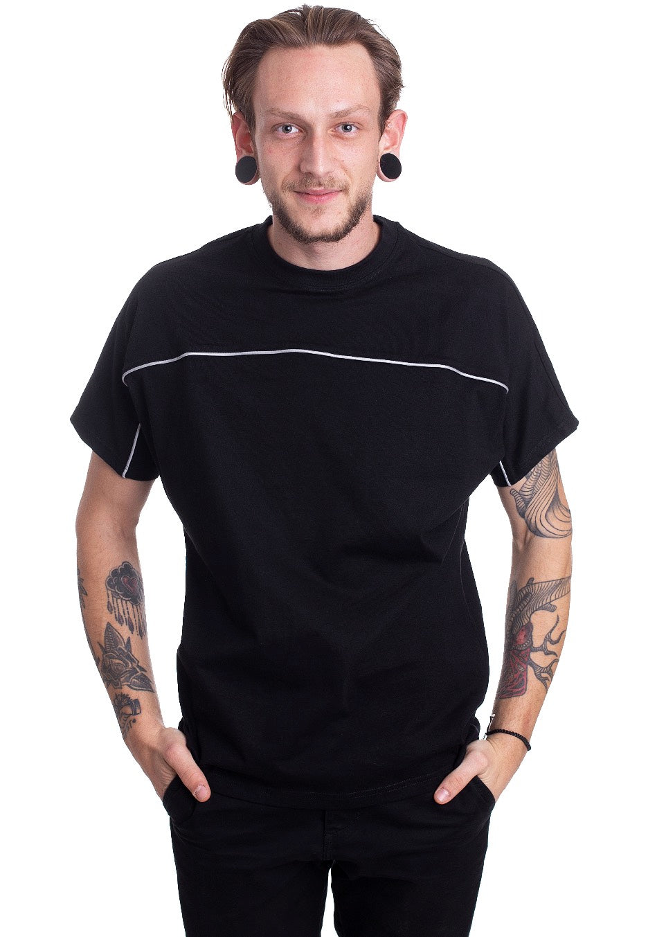 Urban Classics - Reflective Tee Black - T-Shirt | Men-Image