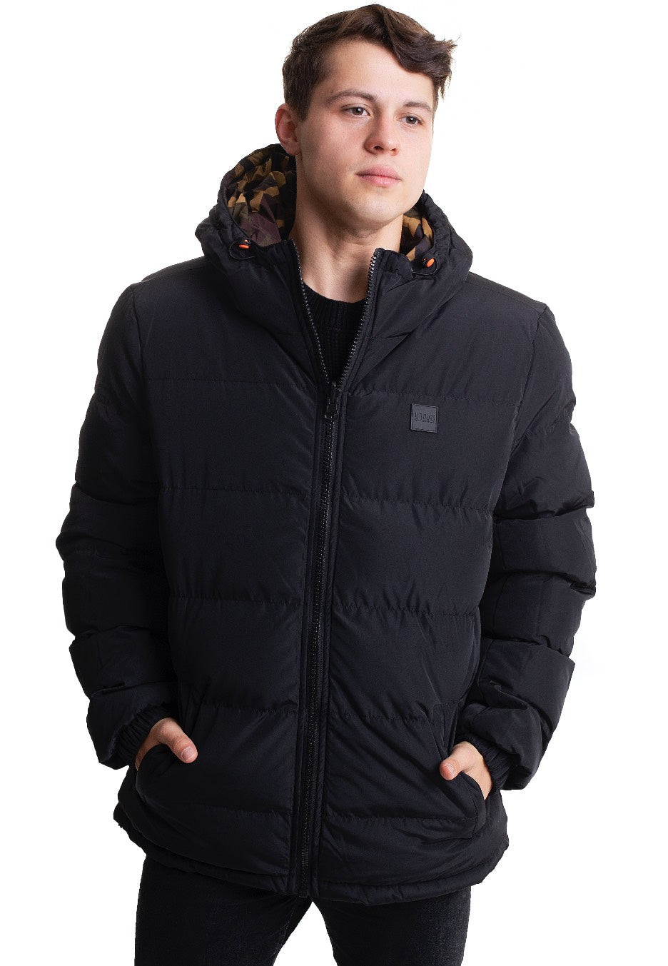 Urban Classics - Reversible Black/Woodcamo - Jacket | Men-Image