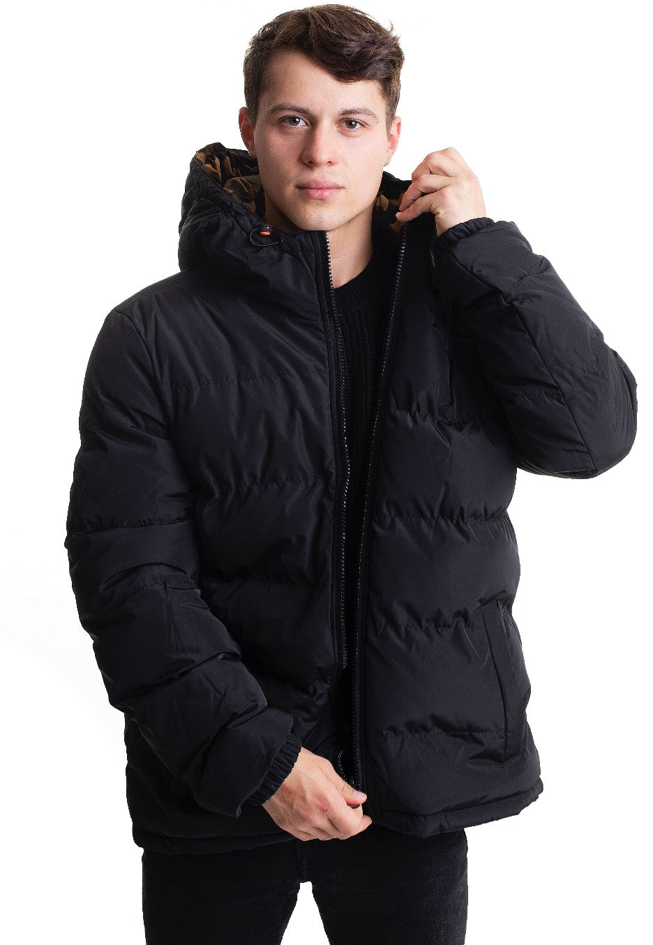 Urban Classics - Reversible Black/Woodcamo - Jacket | Men-Image