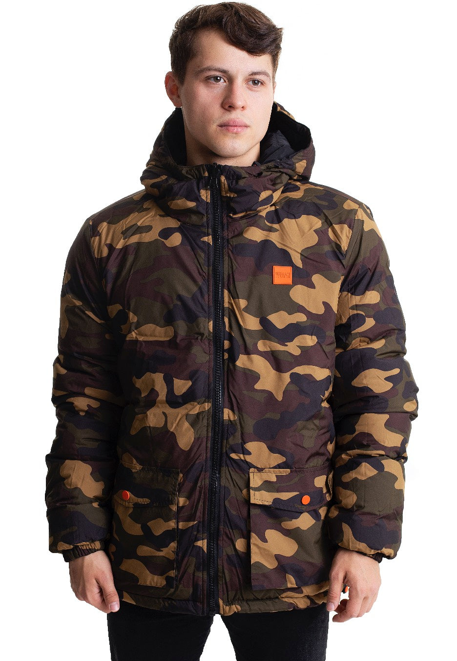 Urban Classics - Reversible Black/Woodcamo - Jacket | Men-Image