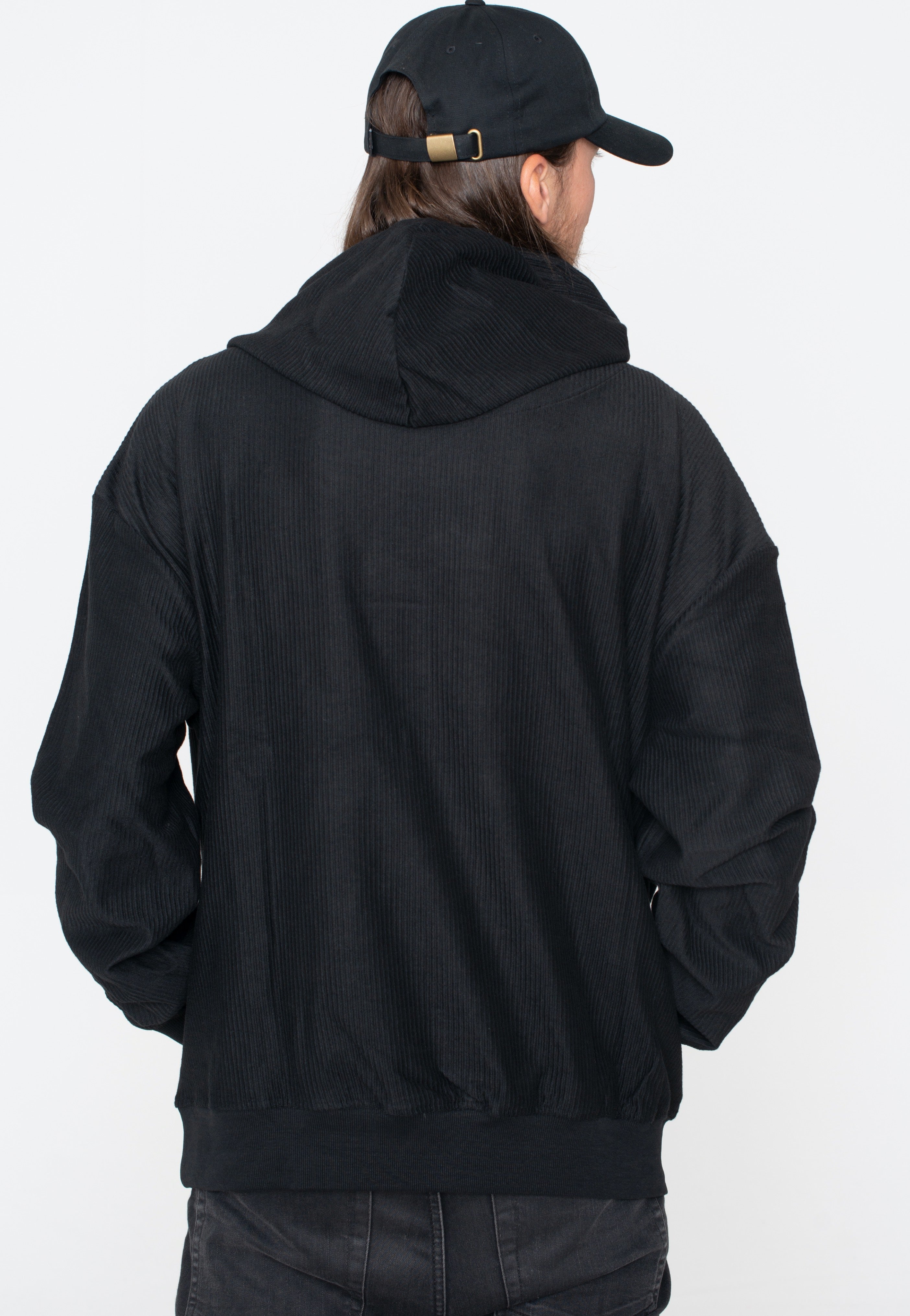 Urban Classics - Rib Terry Boxy Black - Hoodie | Men-Image