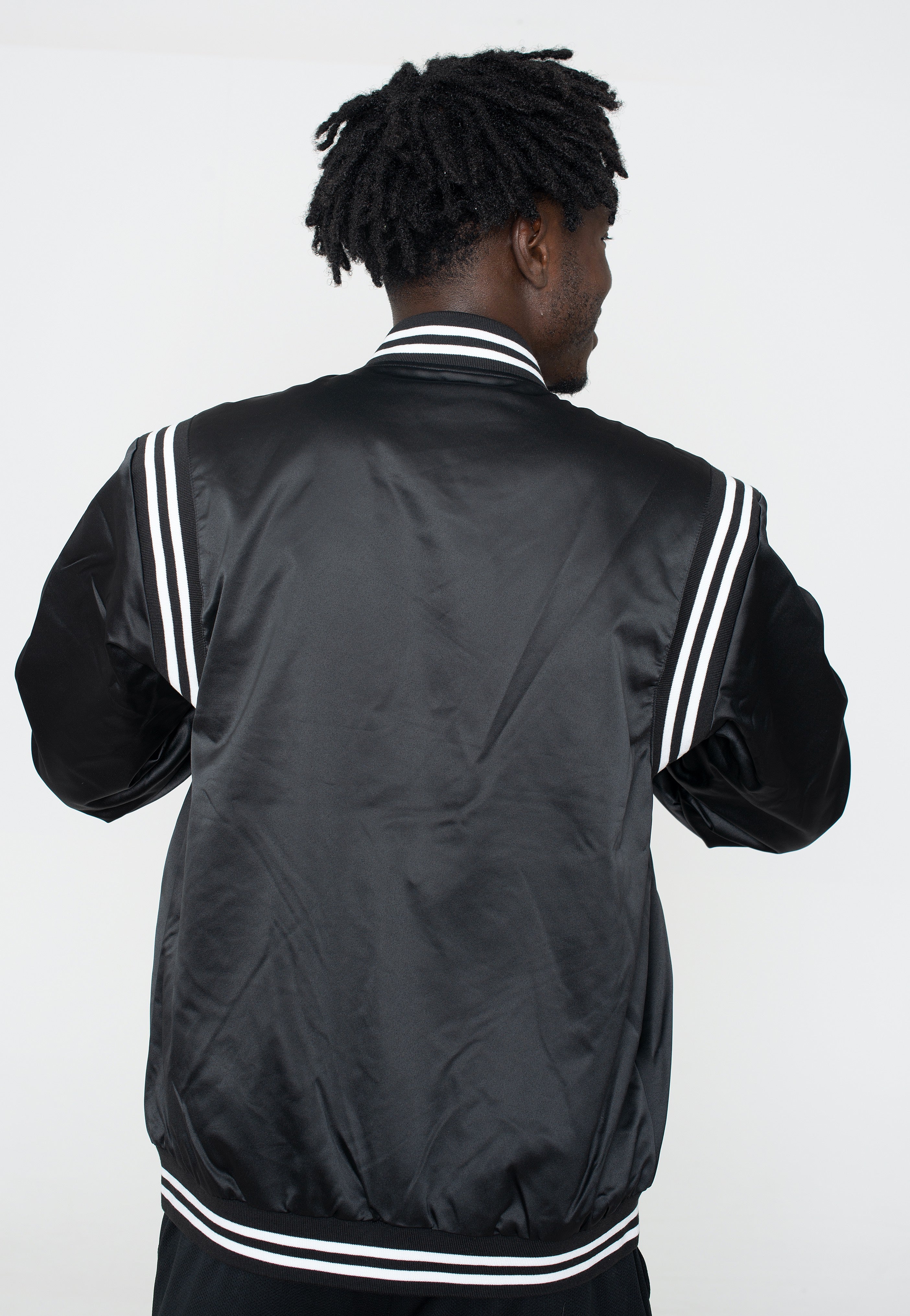 Urban Classics - Satin College Black - College Jacket | Men-Image