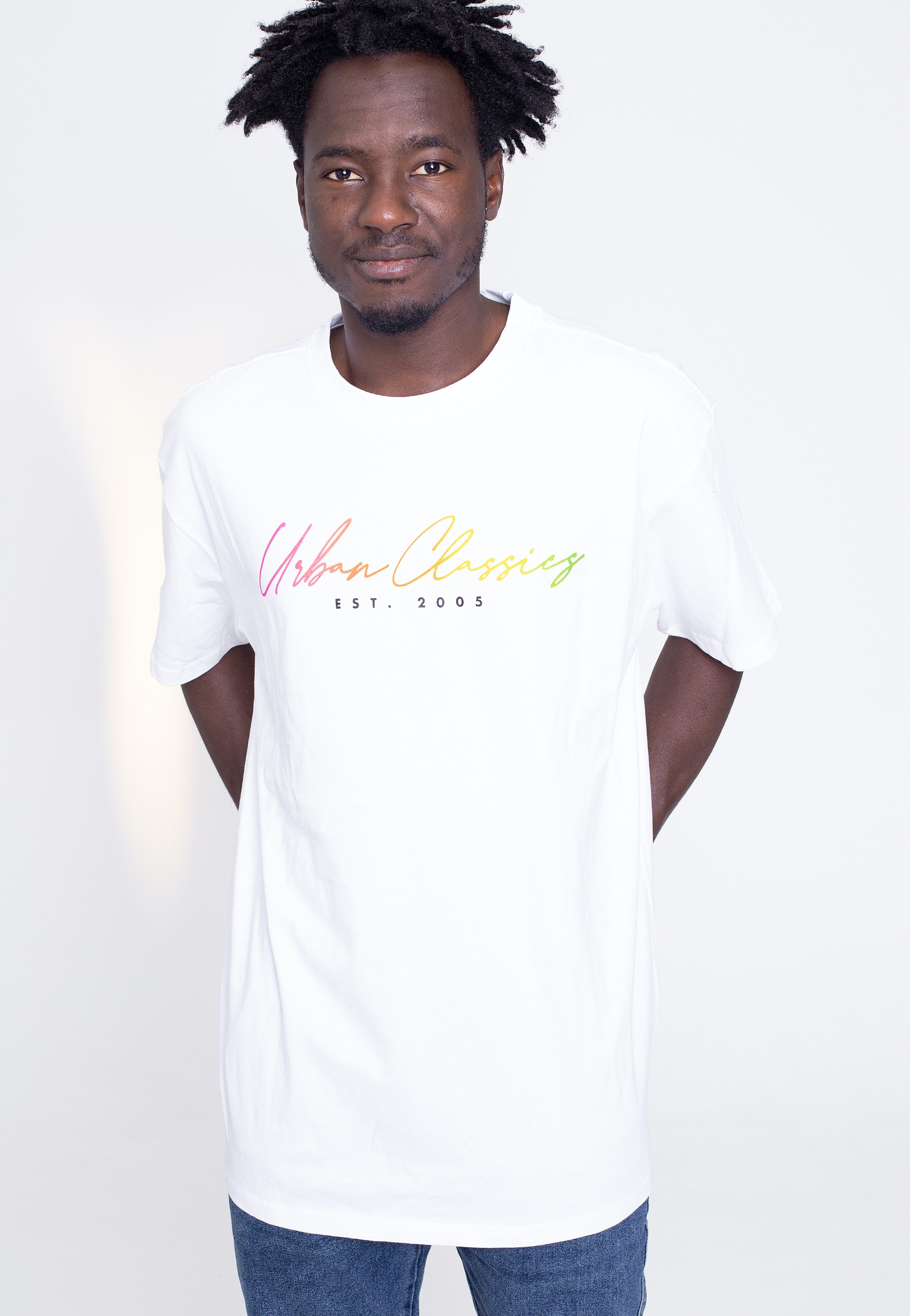 Urban Classics - Script Logo White - T-Shirt | Men-Image