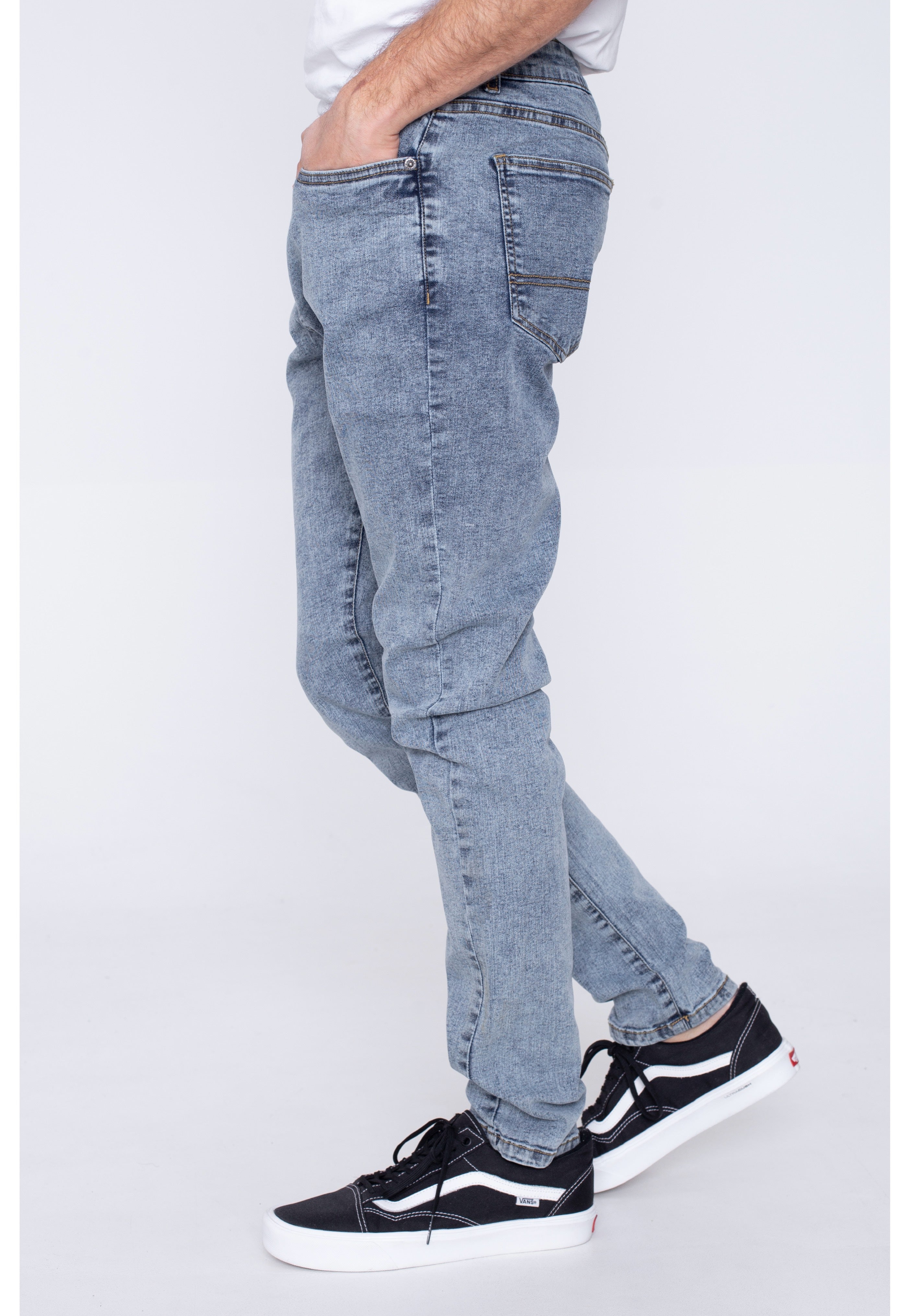 Urban Classics - Slim Fit Light Skyblue Acid Washed - Jeans | Men-Image