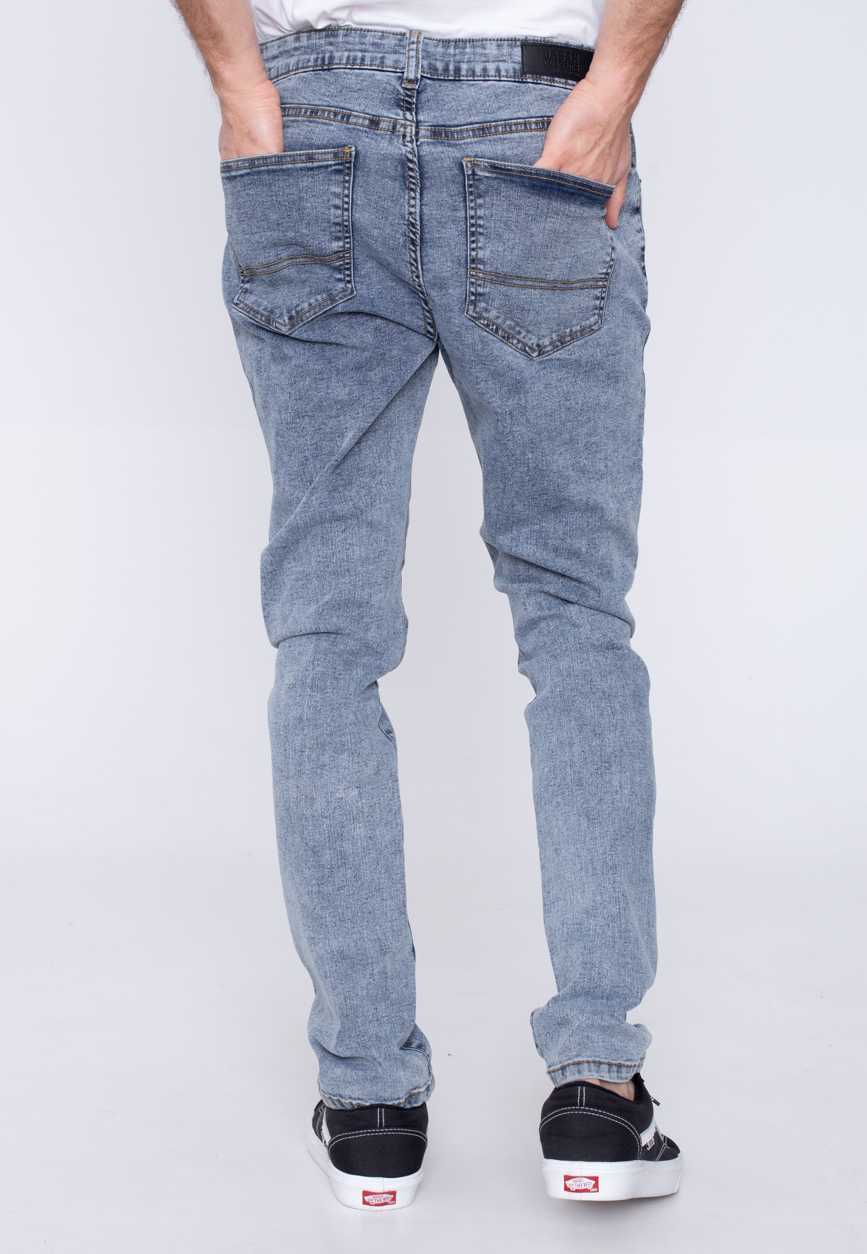 Urban Classics - Slim Fit Light Skyblue Acid Washed - Jeans | Men-Image