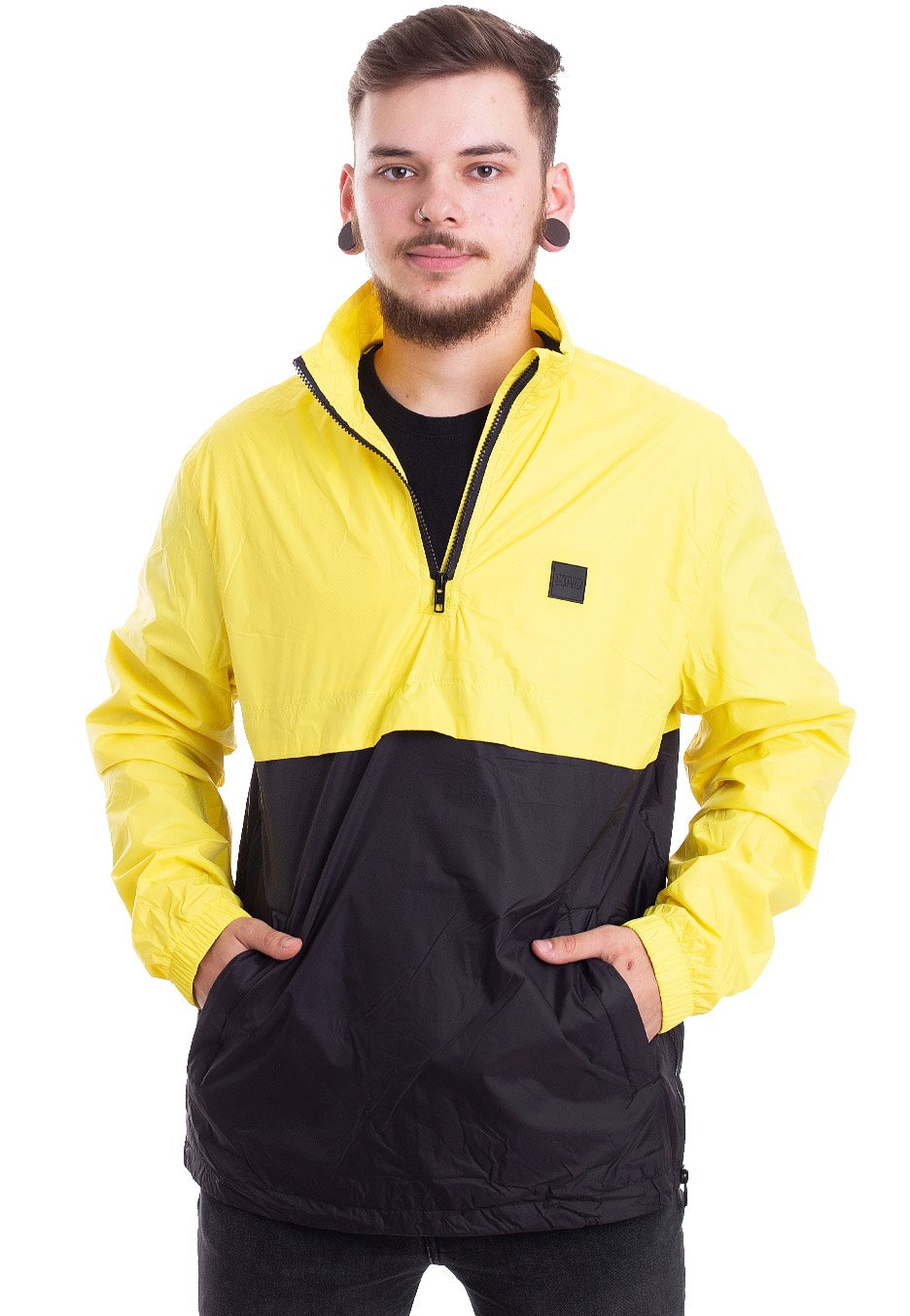 Urban Classics - Stand Up Collar Brightyellow/Black - Jacket | Men-Image