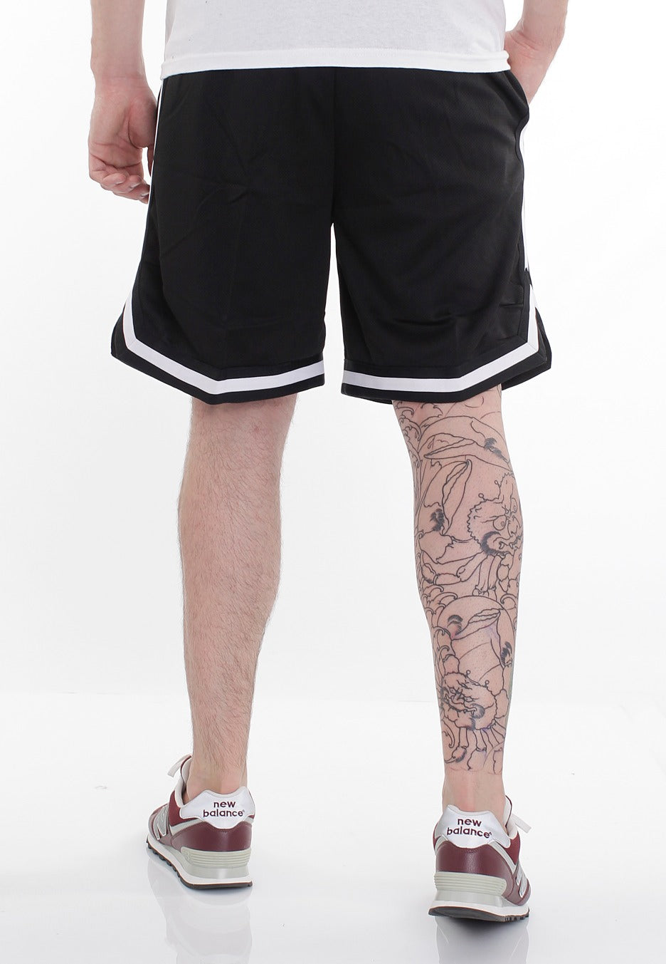 Urban Classics - Stripes Black/Black/White - Shorts | Men-Image