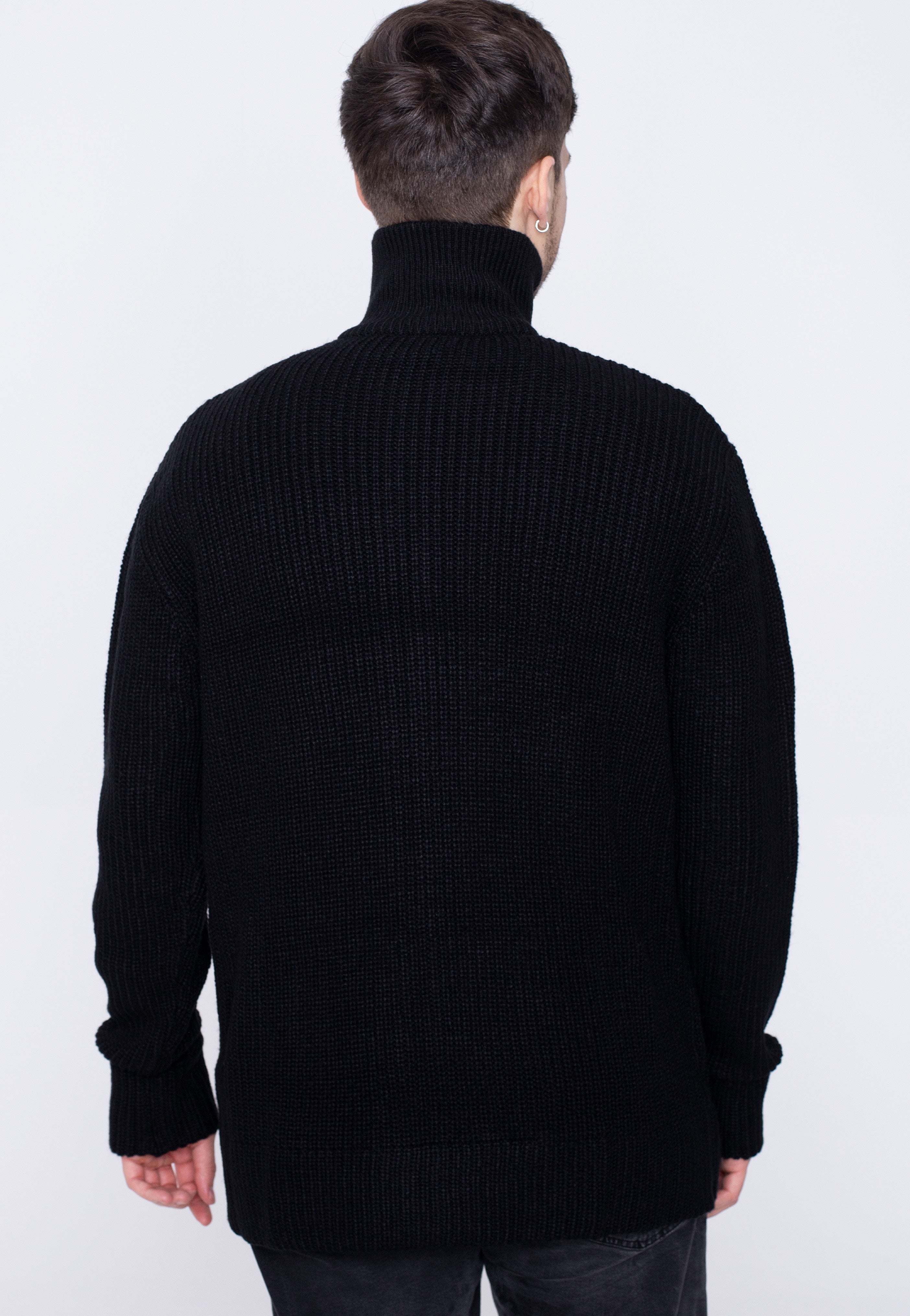 Urban Classics - Zip Black - Cardigan | Men-Image