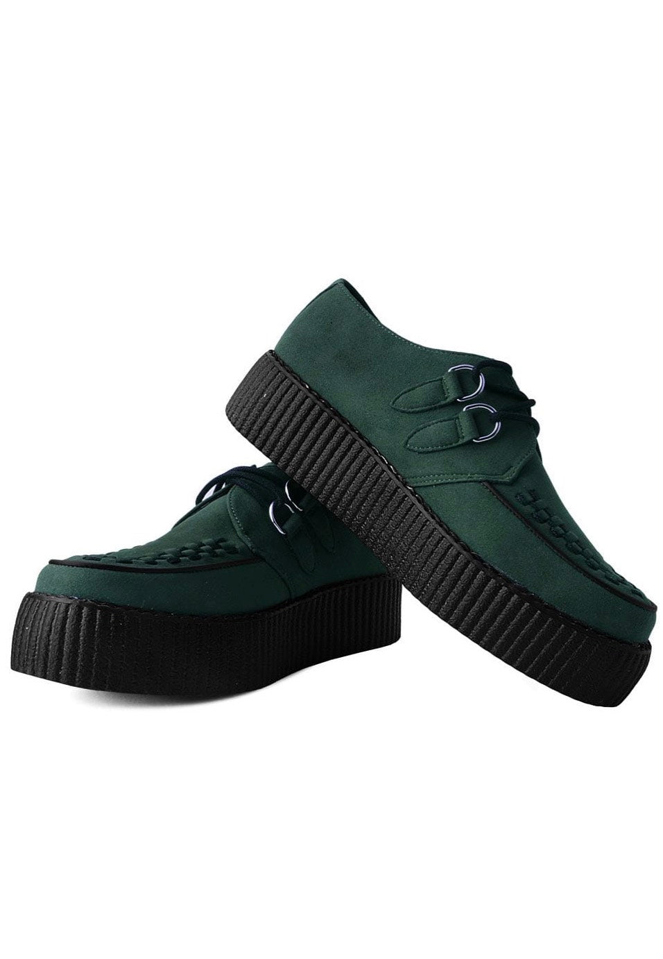 T.U.K. - Viva High Creeper Dark Cedar Vegan Suede - Girl Shoes | Women-Image