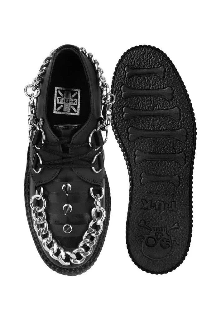 T.U.K. - Viva High Sole Creep Black Spike N Chain - Girl Shoes | Women-Image