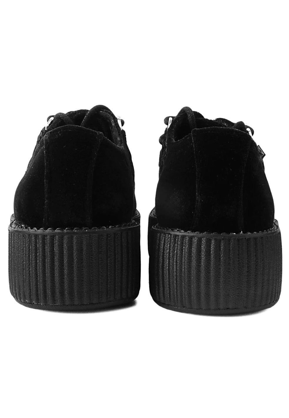 T.U.K. - Viva Mondo Creeper Black Velvet - Girl Shoes | Women-Image