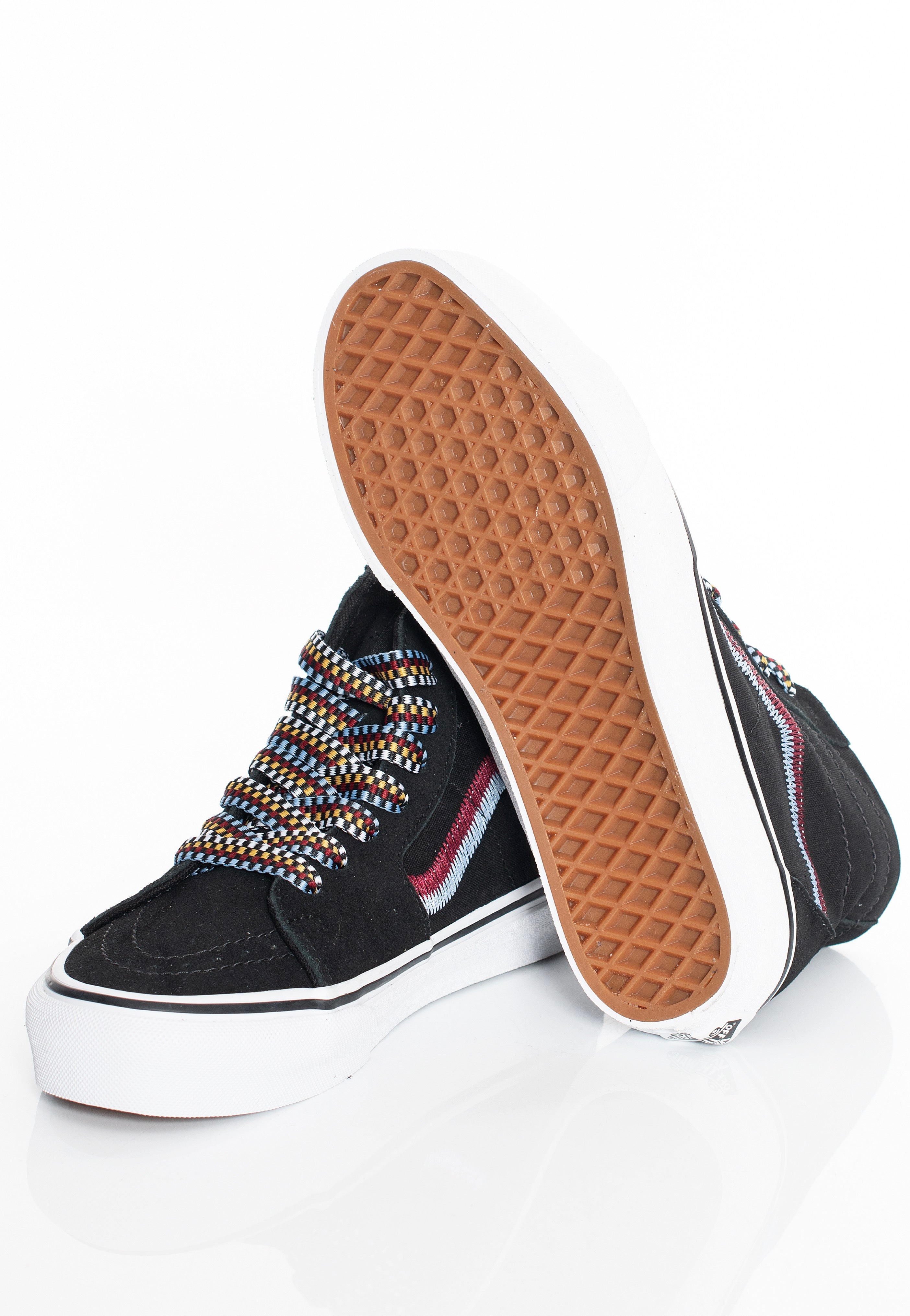 Vans - Sk8-Hi Tapered Embroidery Black - Girl Shoes | Women-Image