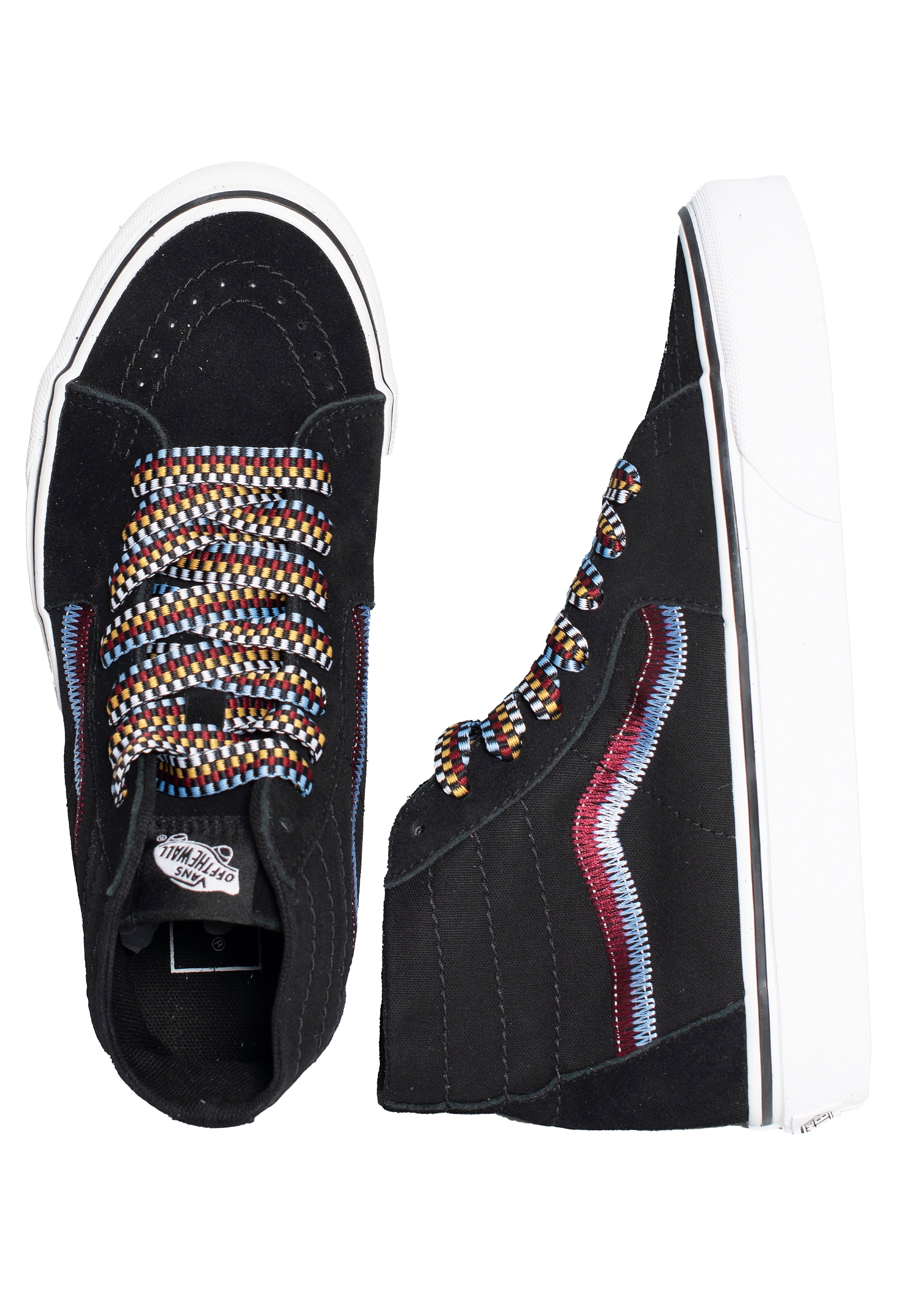 Vans - Sk8-Hi Tapered Embroidery Black - Girl Shoes | Women-Image