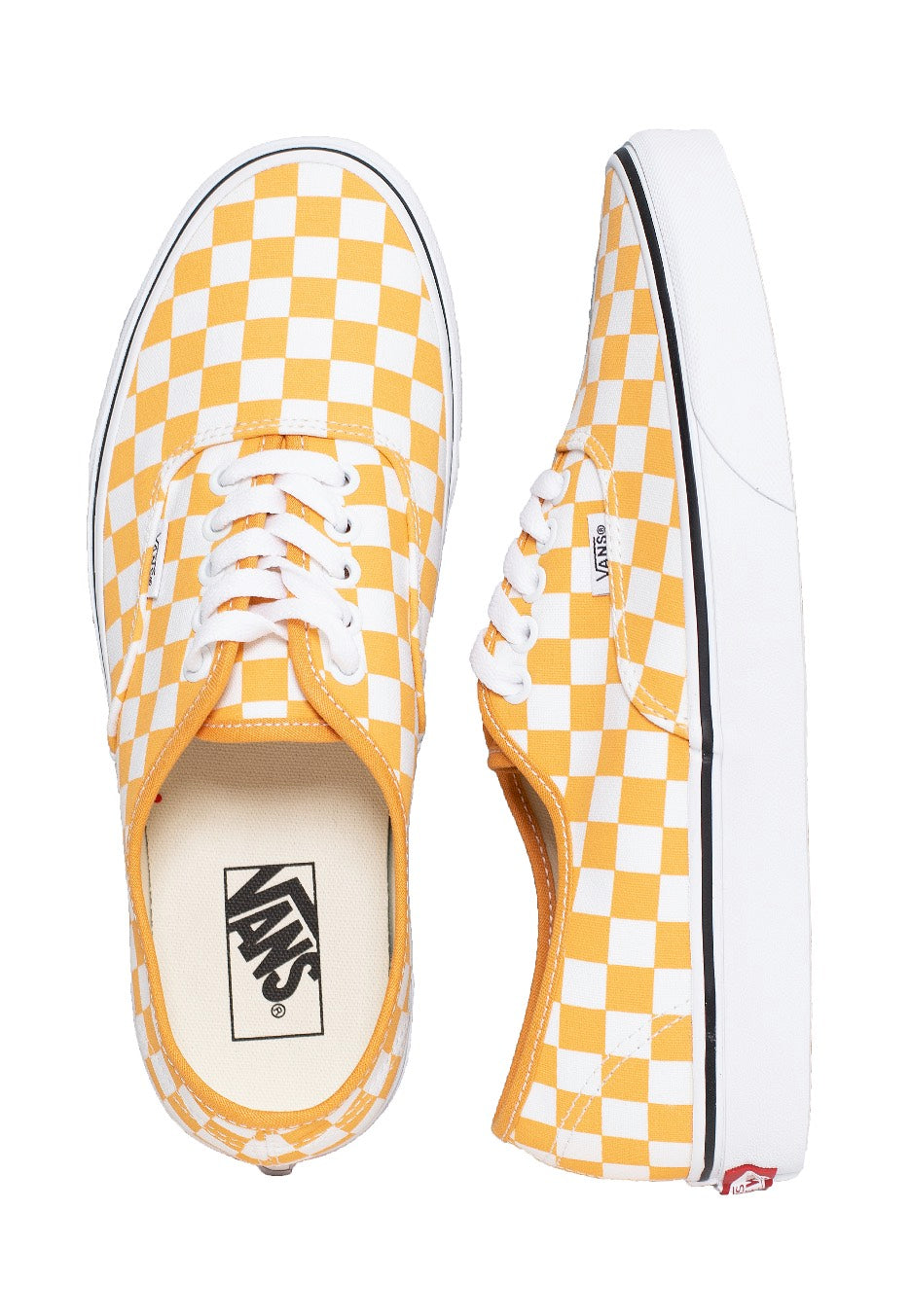 Vans - Authentic (Checkerboard)Golden Nugget/True White - Shoes | Men-Image