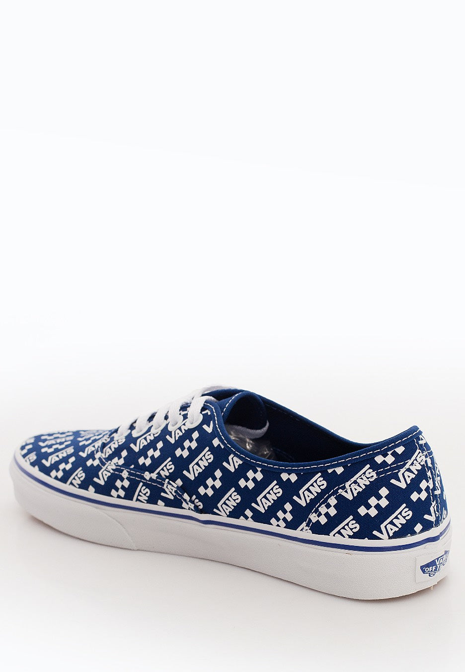 Vans - Authentic (Logo Repeat) Tr Bl/True White - Shoes | Men-Image