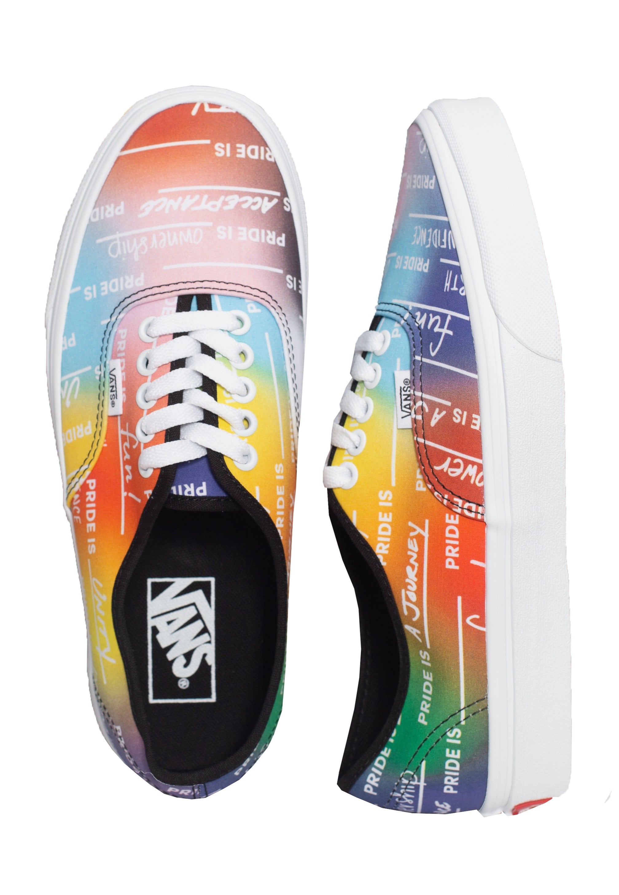 Vans - Authentic Pride Rainbow/True White - Girl Shoes | Women-Image